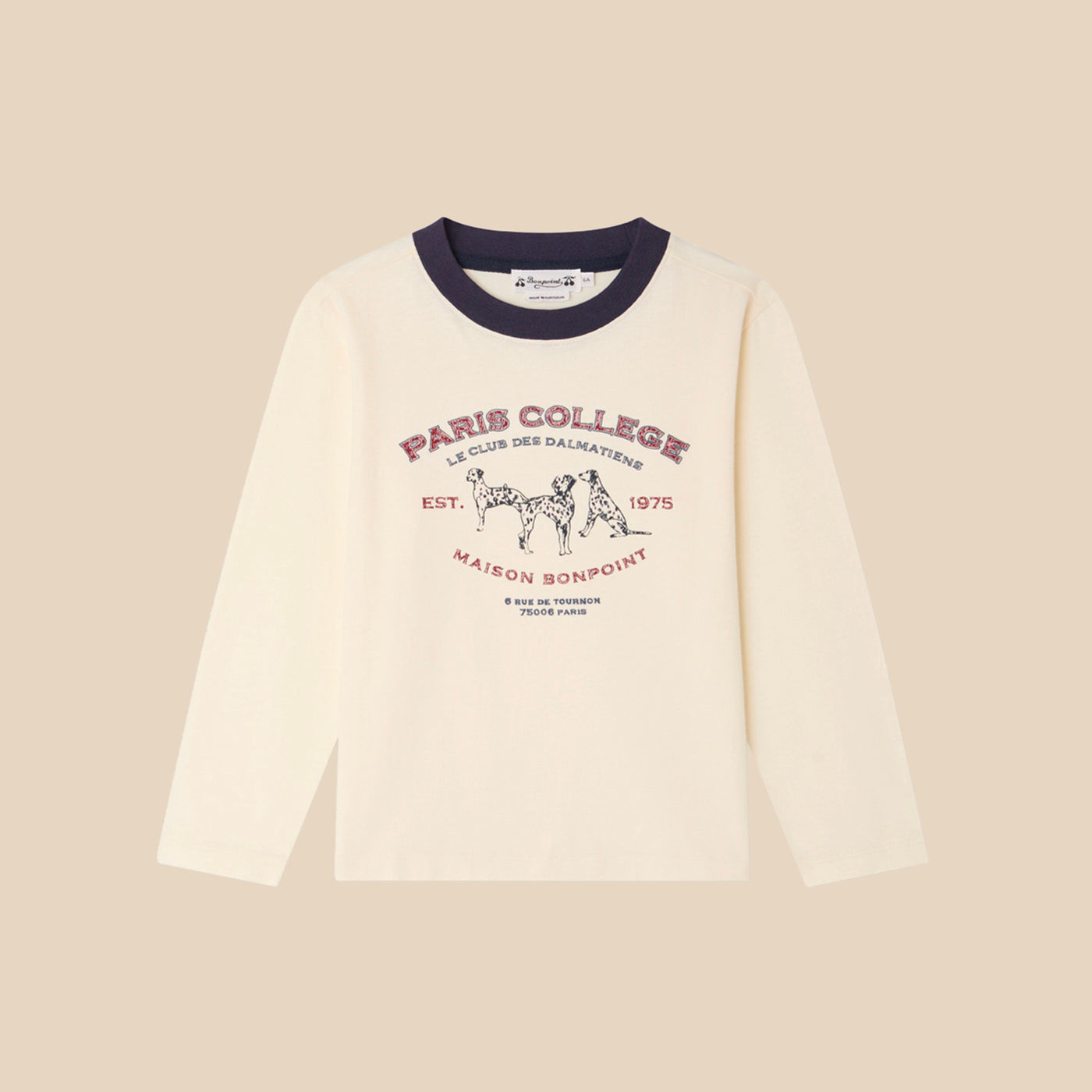 Tadda T-shirt with Dalmatian print in organic cotton