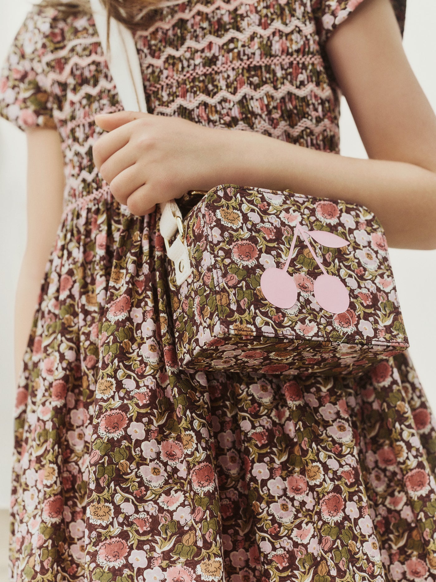 Aimane suitcase bag in Liberty organic cotton fabric