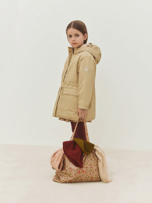 Monica water-repellent parka lined with faux fur