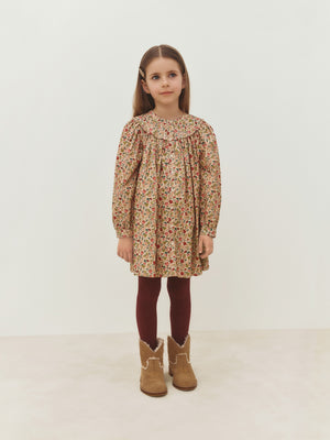 Mavis dress with a ruffled collar
