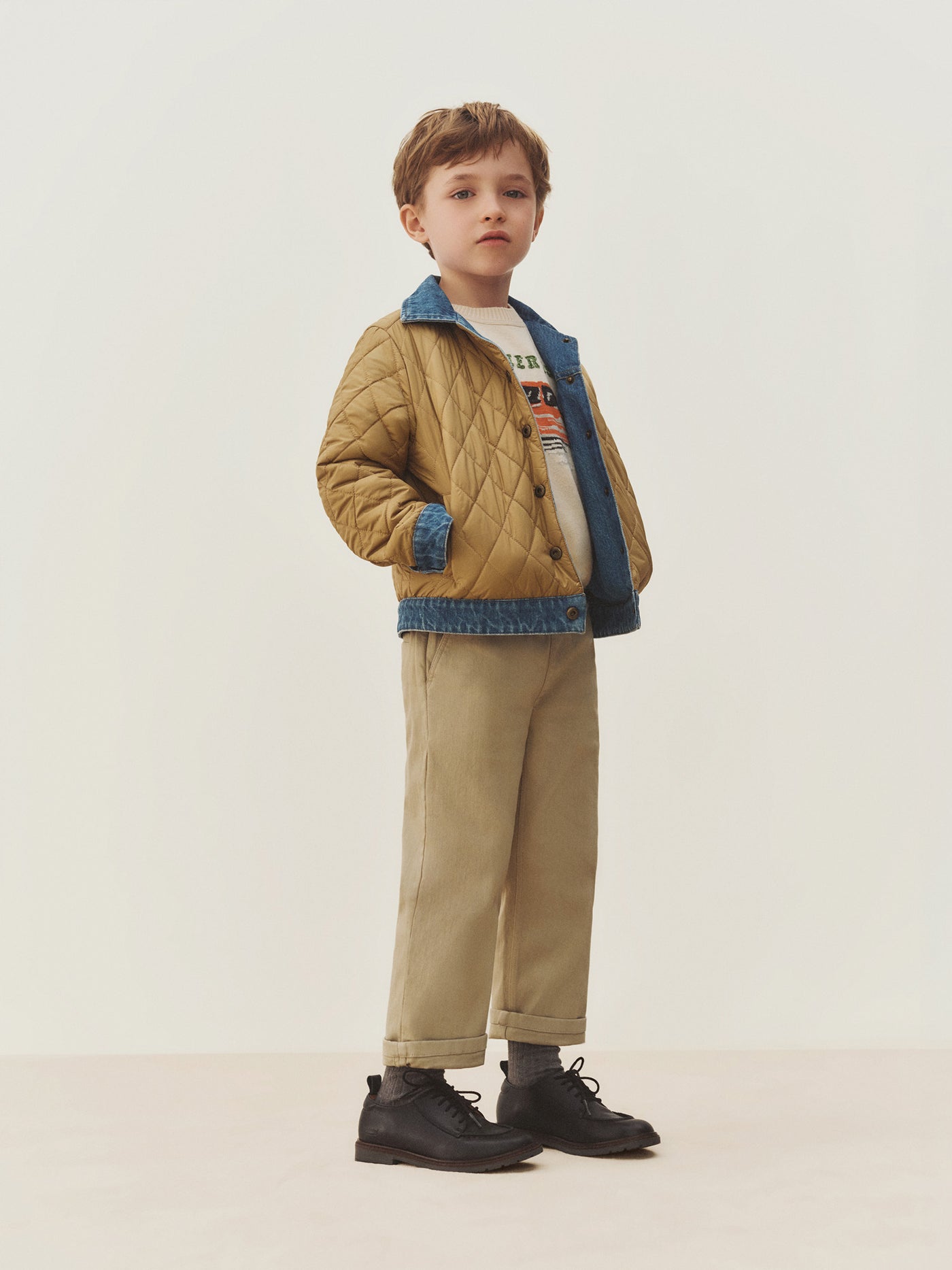 Boys’ Winter 2026 Look - Reversible denim jacket