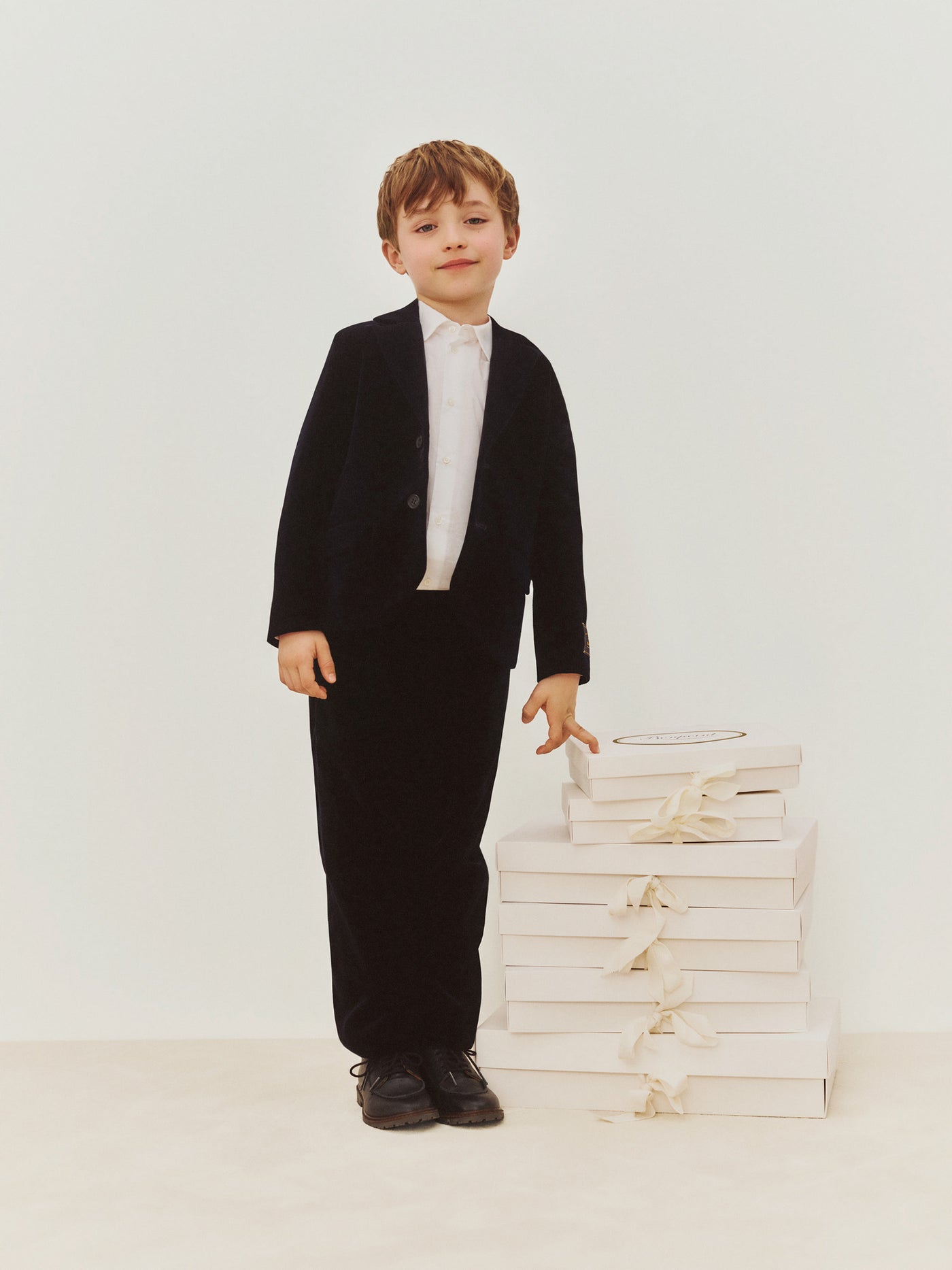 Boys' Winter 2026 Look - Velvet Suit Set