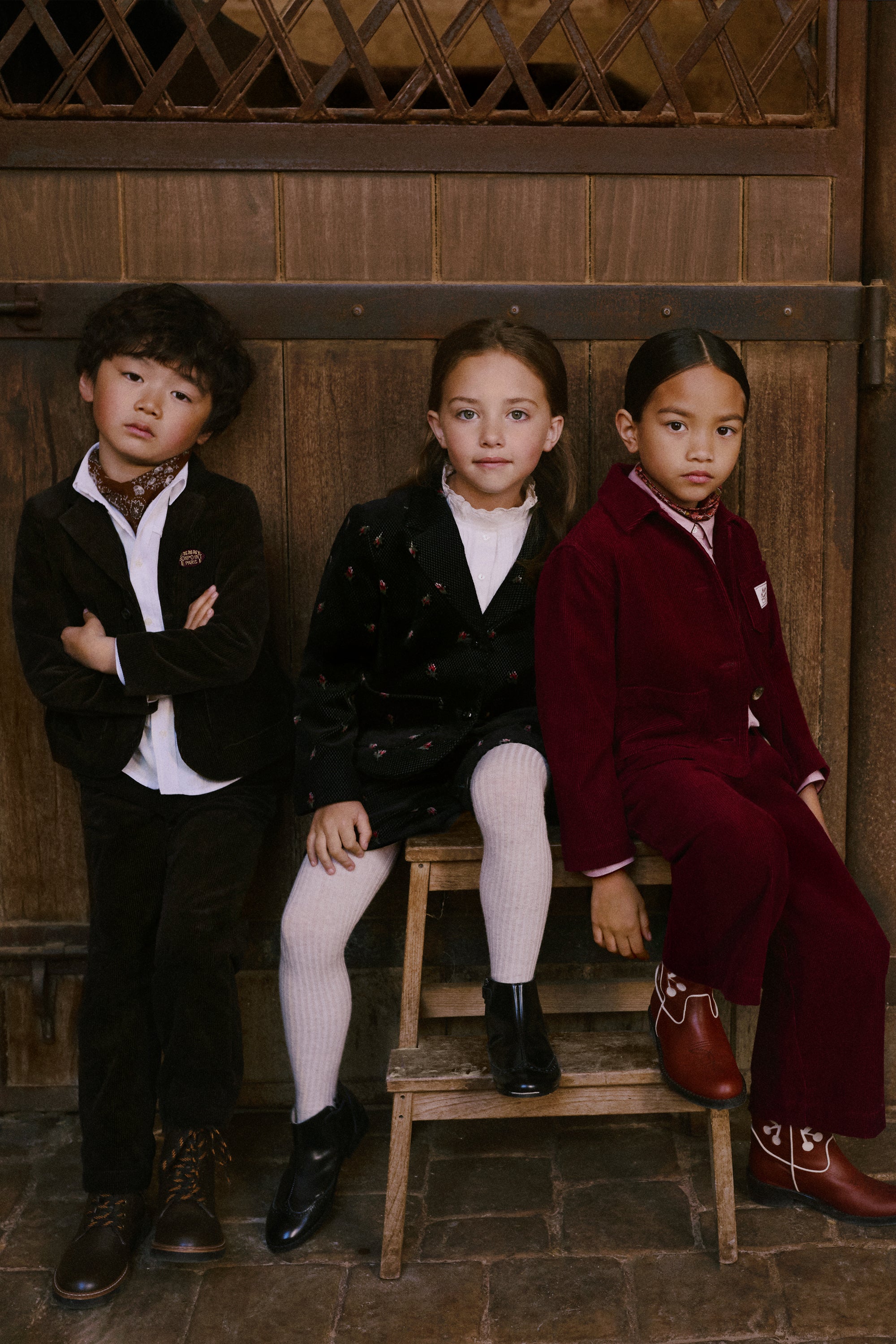 Bonpoint ポンチョ アルパカ ボンポワン caramel bonton Bonpoint