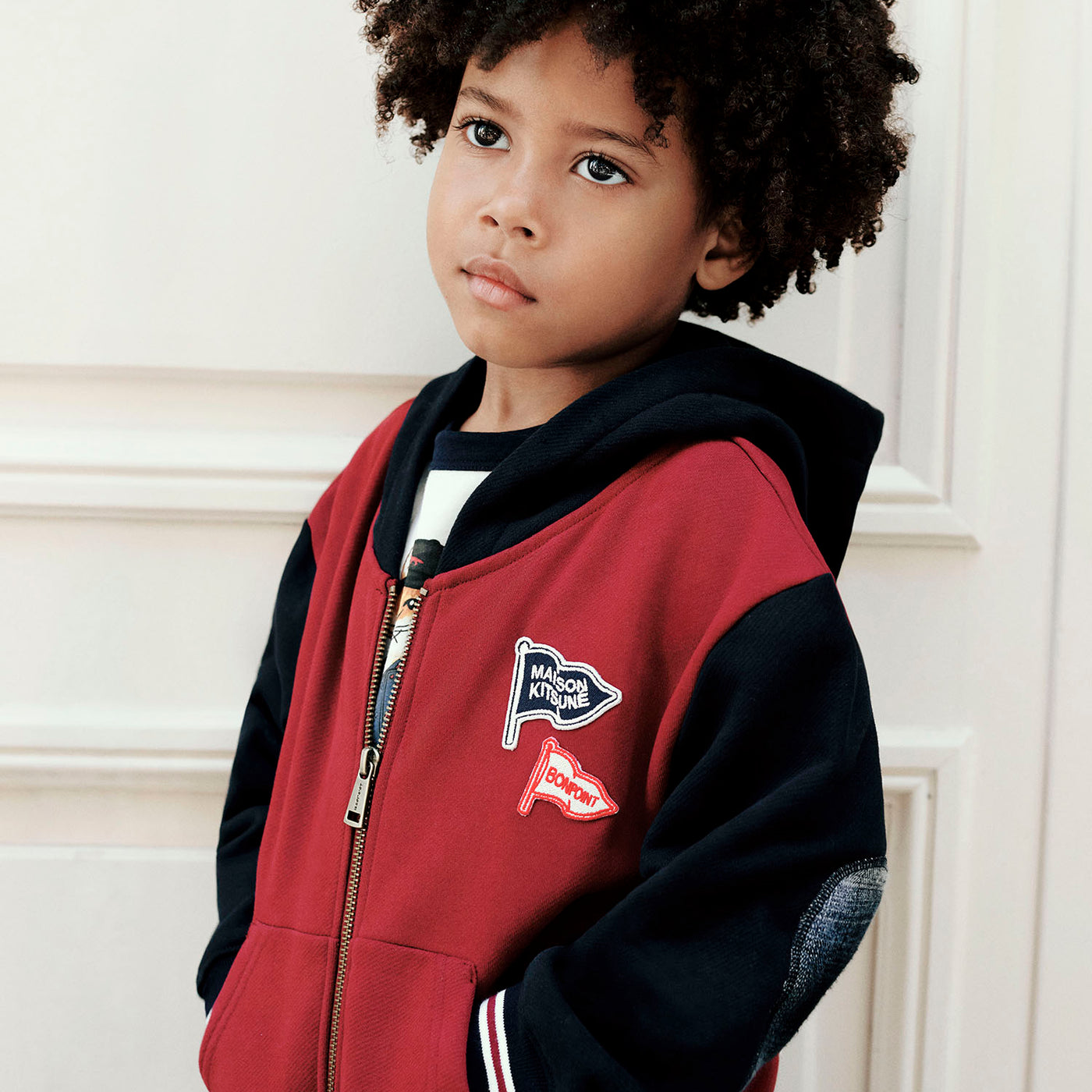 Boys’ Winter 2026 Look - Bonpoint x Maison Kitsuné