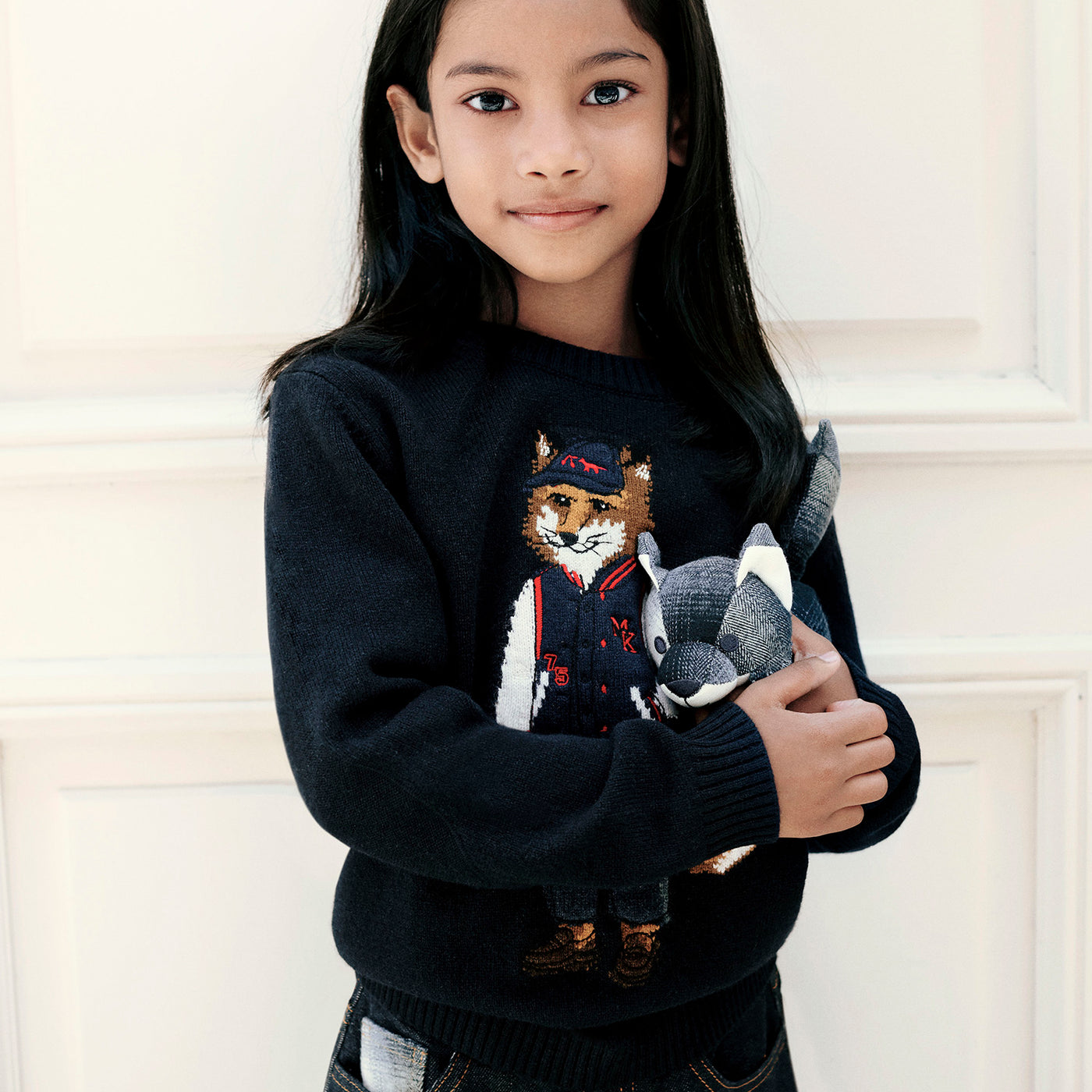 Girls’ Winter 2026 Look - Bonpoint x Maison Kitsuné