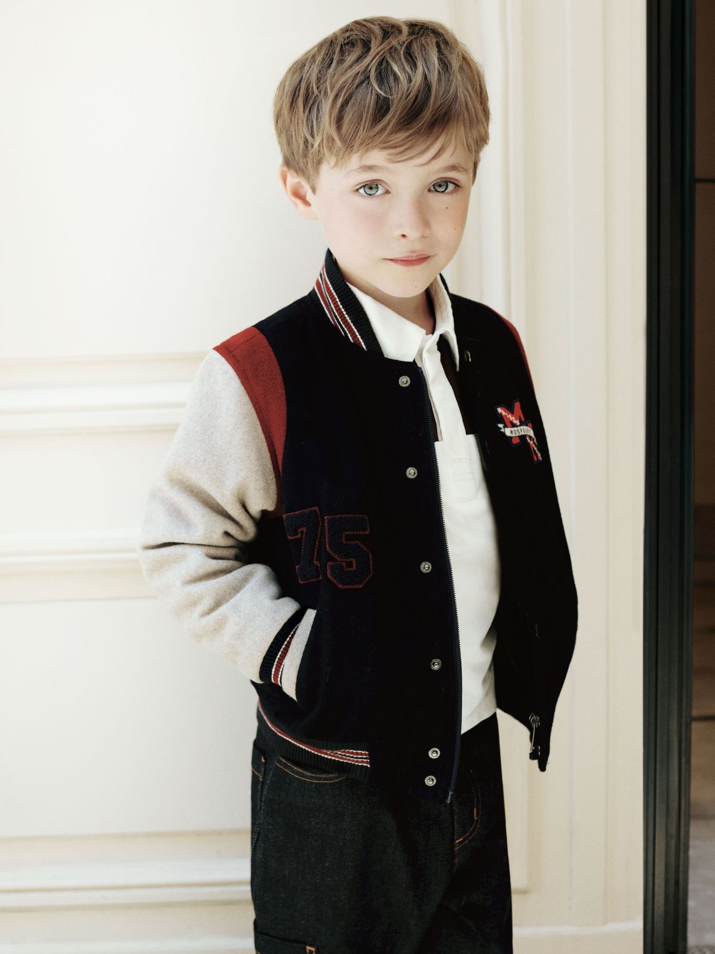 Boys’ Winter 2026 Look - Bonpoint x Maison Kitsuné