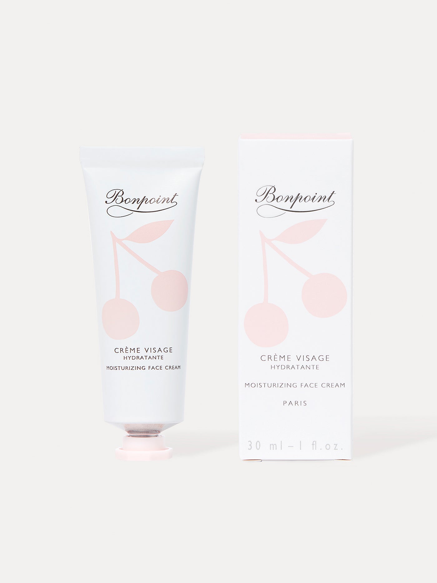 Moisturizing face cream tube pale pink 30 ml