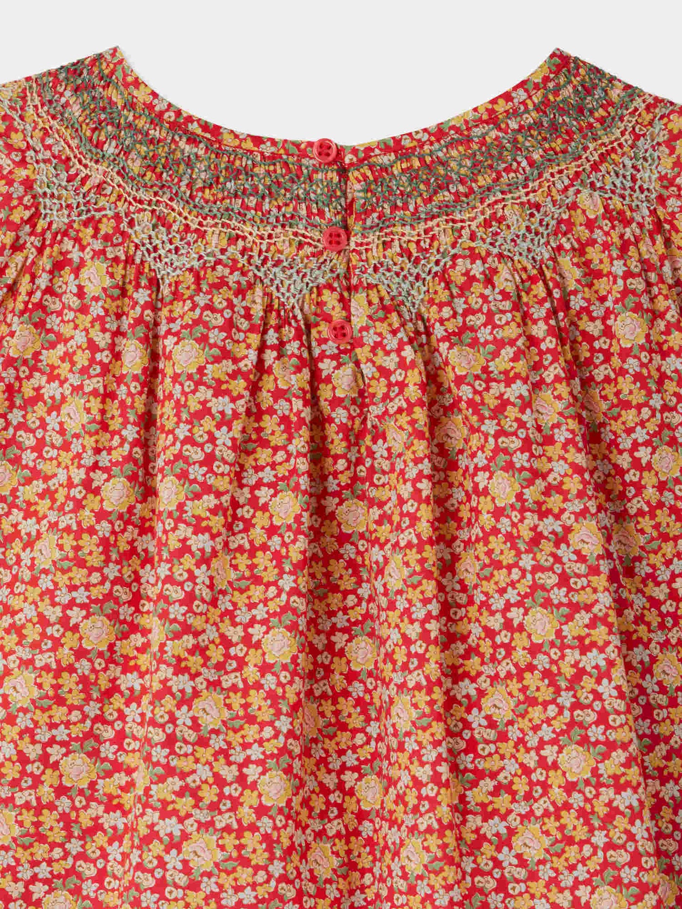 Nella smocked blouse in Liberty fabric