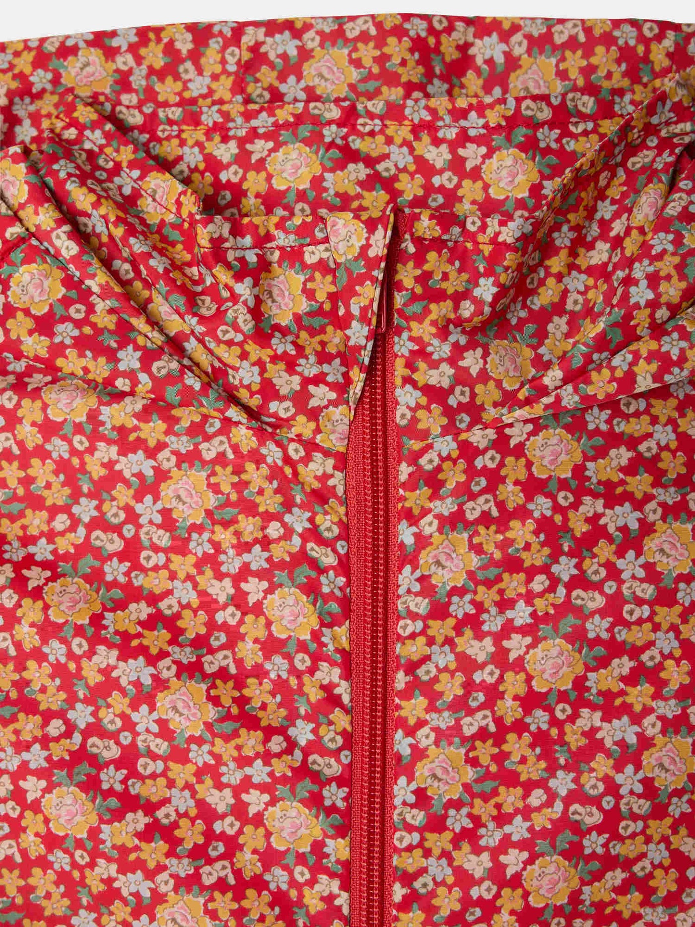 Eglantine hooded windbreaker made with Liberty fabrics