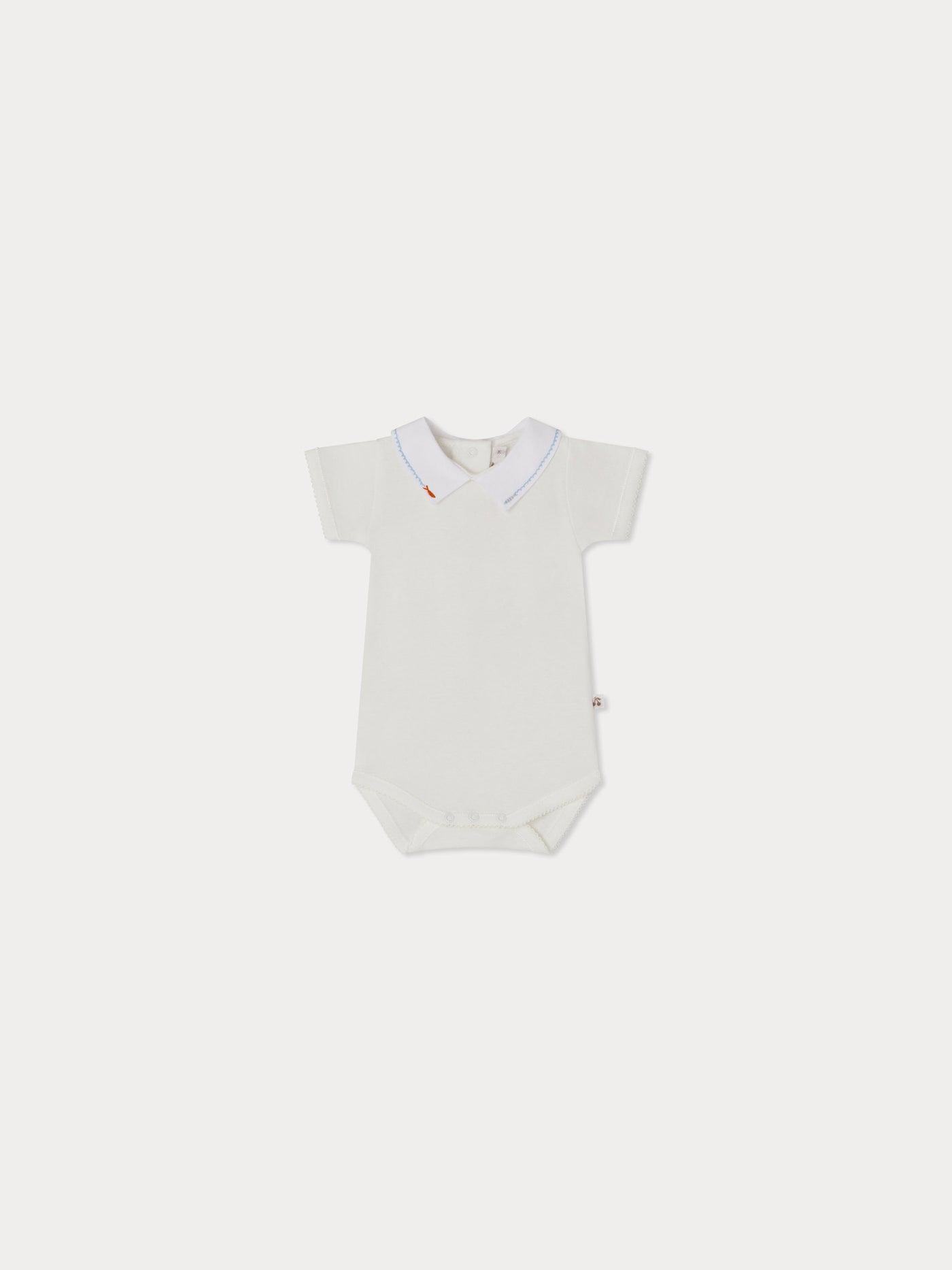 July embroidered collar bodysuit