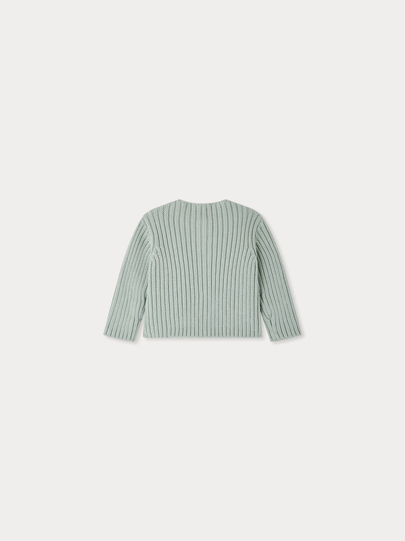 Esil ribbed round-neck cardigan