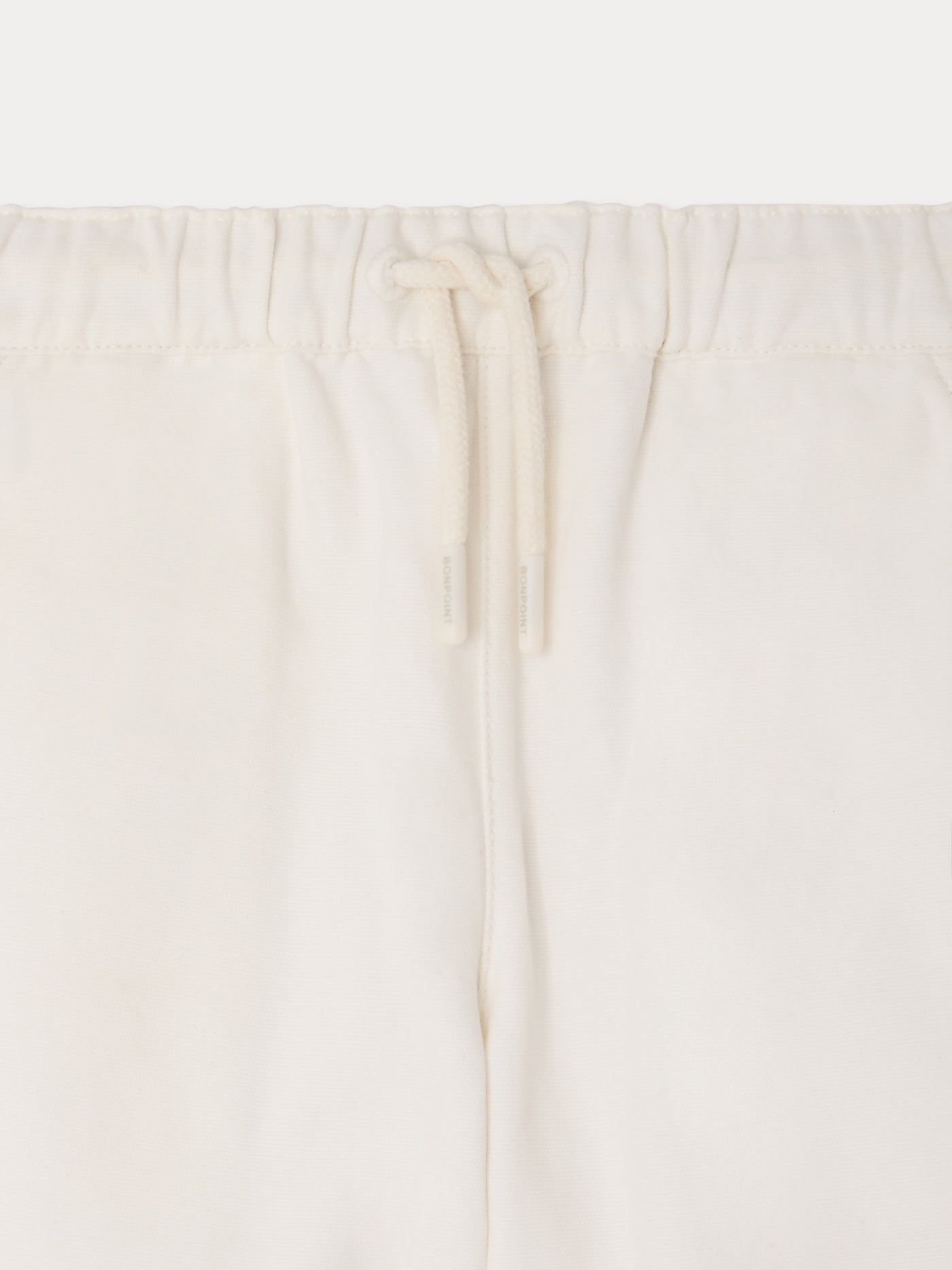 Elgar ecru organic cotton shorts