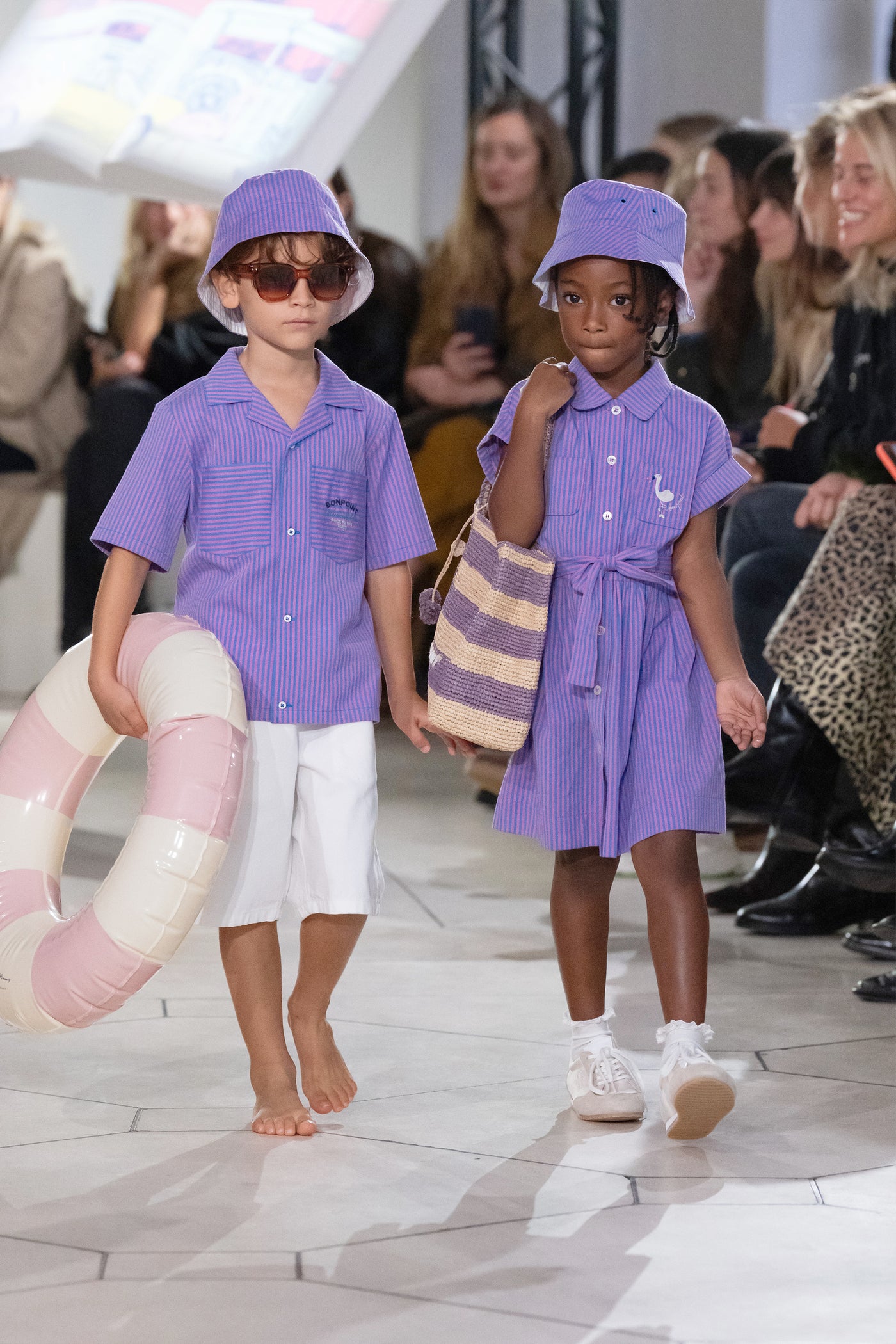 Fabri striped shirt with organic cotton embroidery