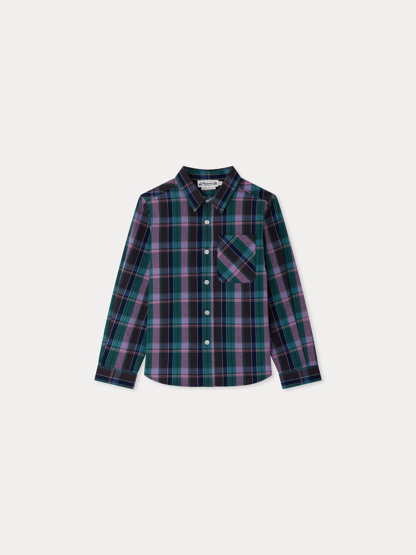 Tango shirt in organic madras cotton