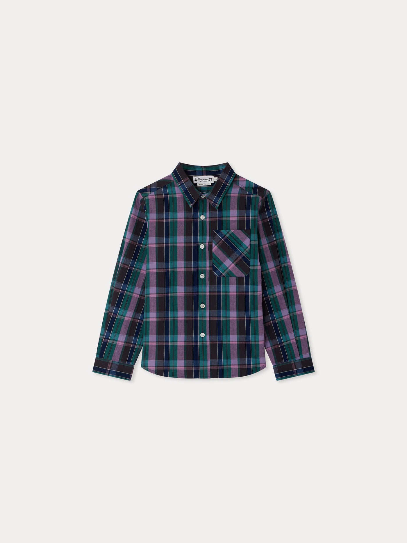Tango shirt in organic madras cotton