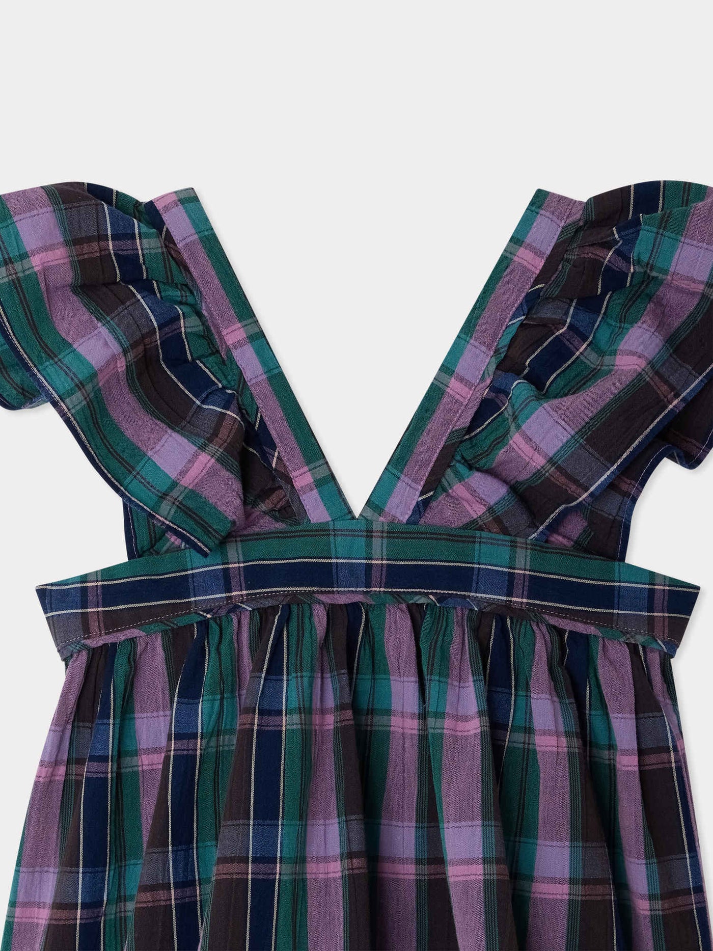 Elea blouse in organic madras cotton