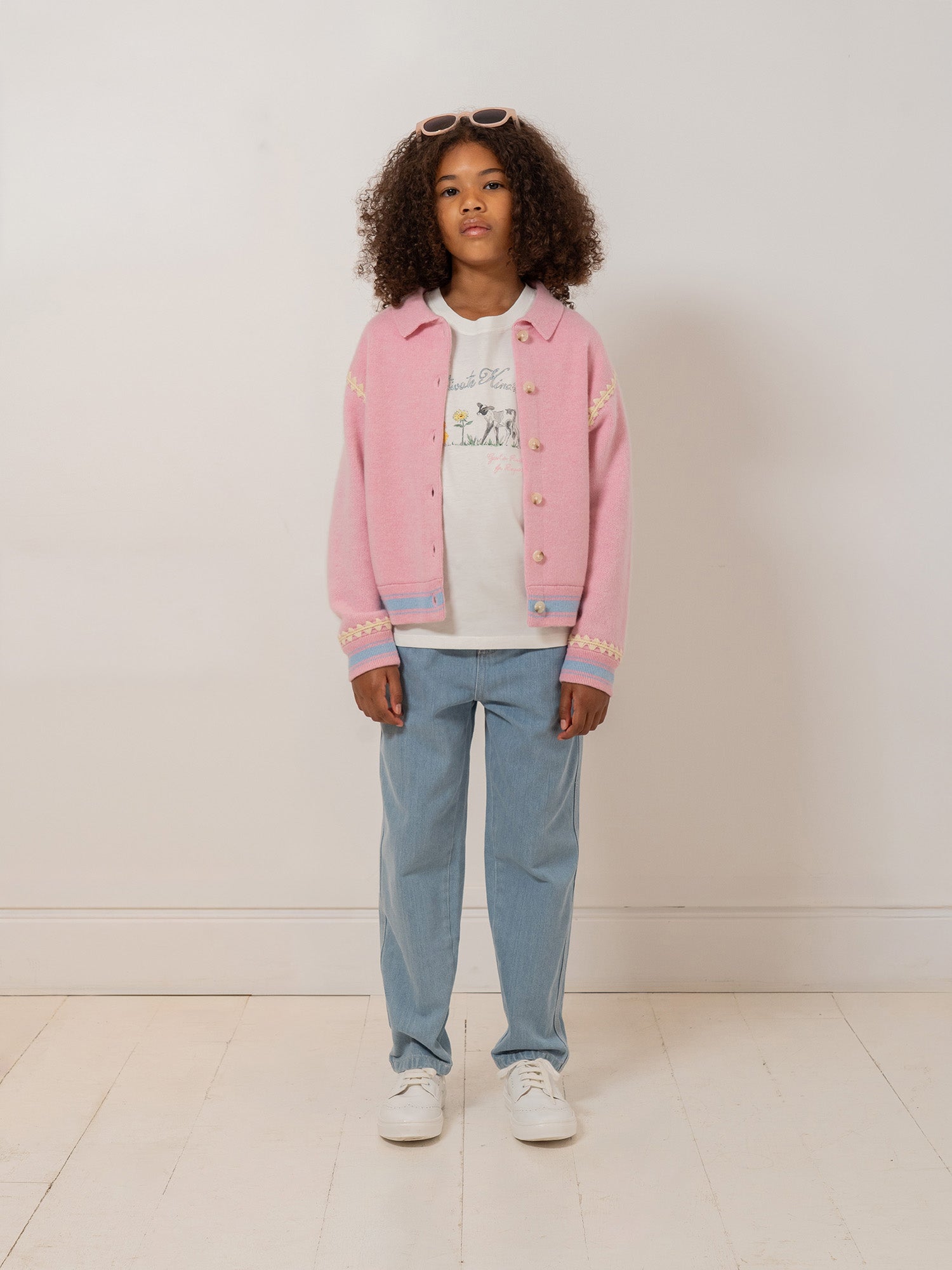 Bonpoint x Guest in Residence Lynsey color-blocked cashmere polo neck