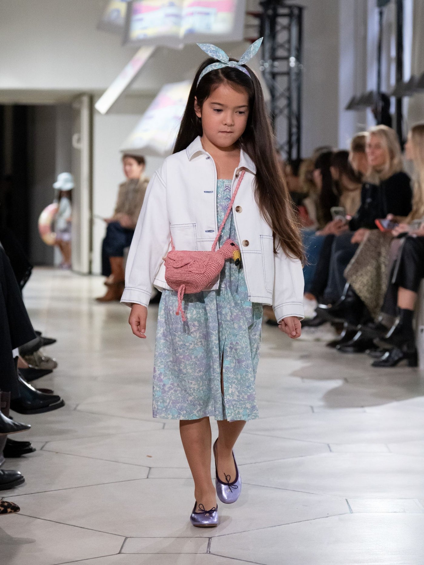 Passion dress smocked and embroidered in Liberty fabric in organic cotton