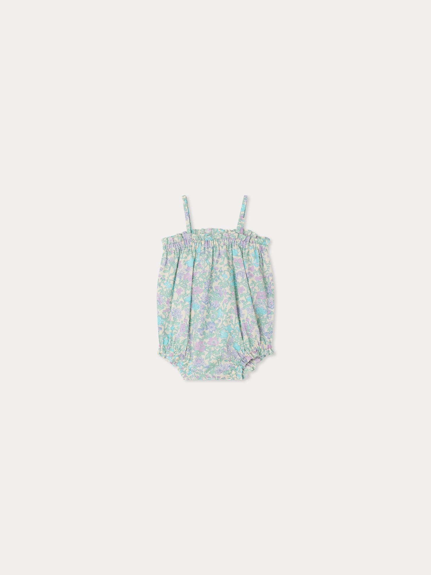 Nefle romper in Liberty fabric and organic cotton • Bonpoint