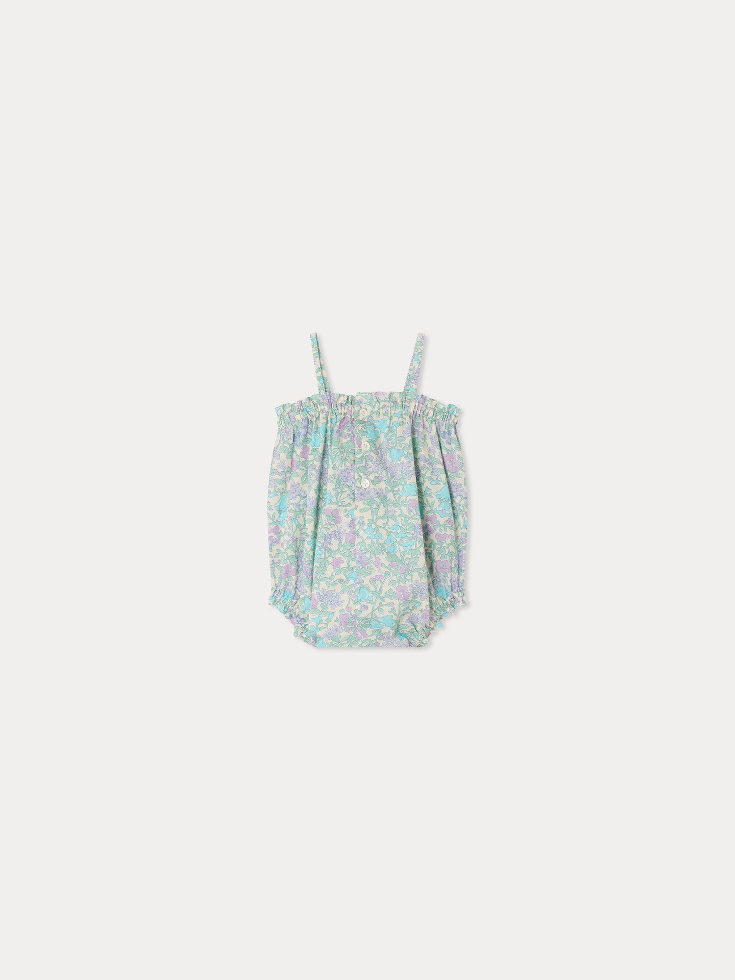 Nefle romper in Liberty fabric and organic cotton • Bonpoint