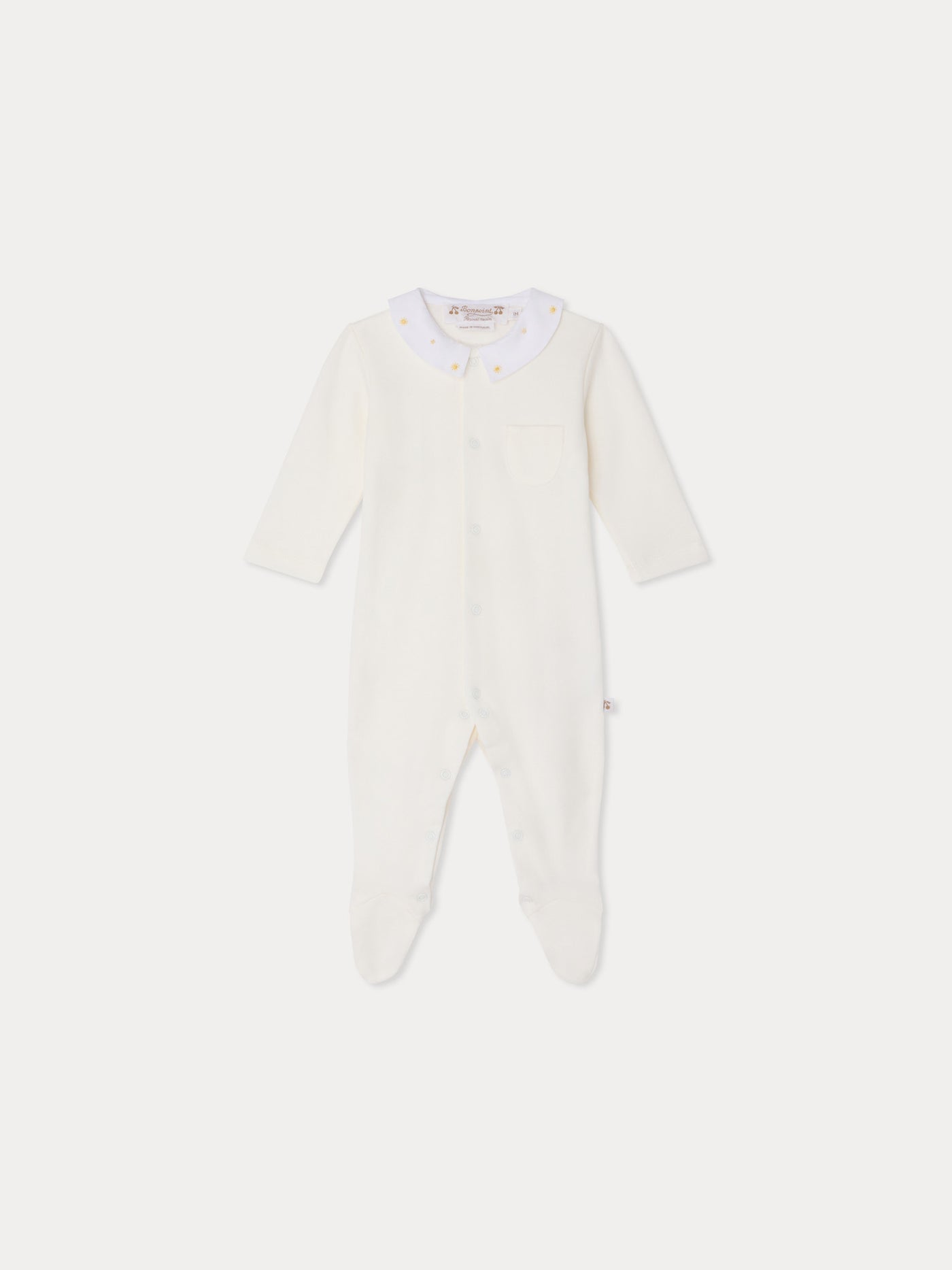Tilouan hand-embroidered organic cotton pyjamas
