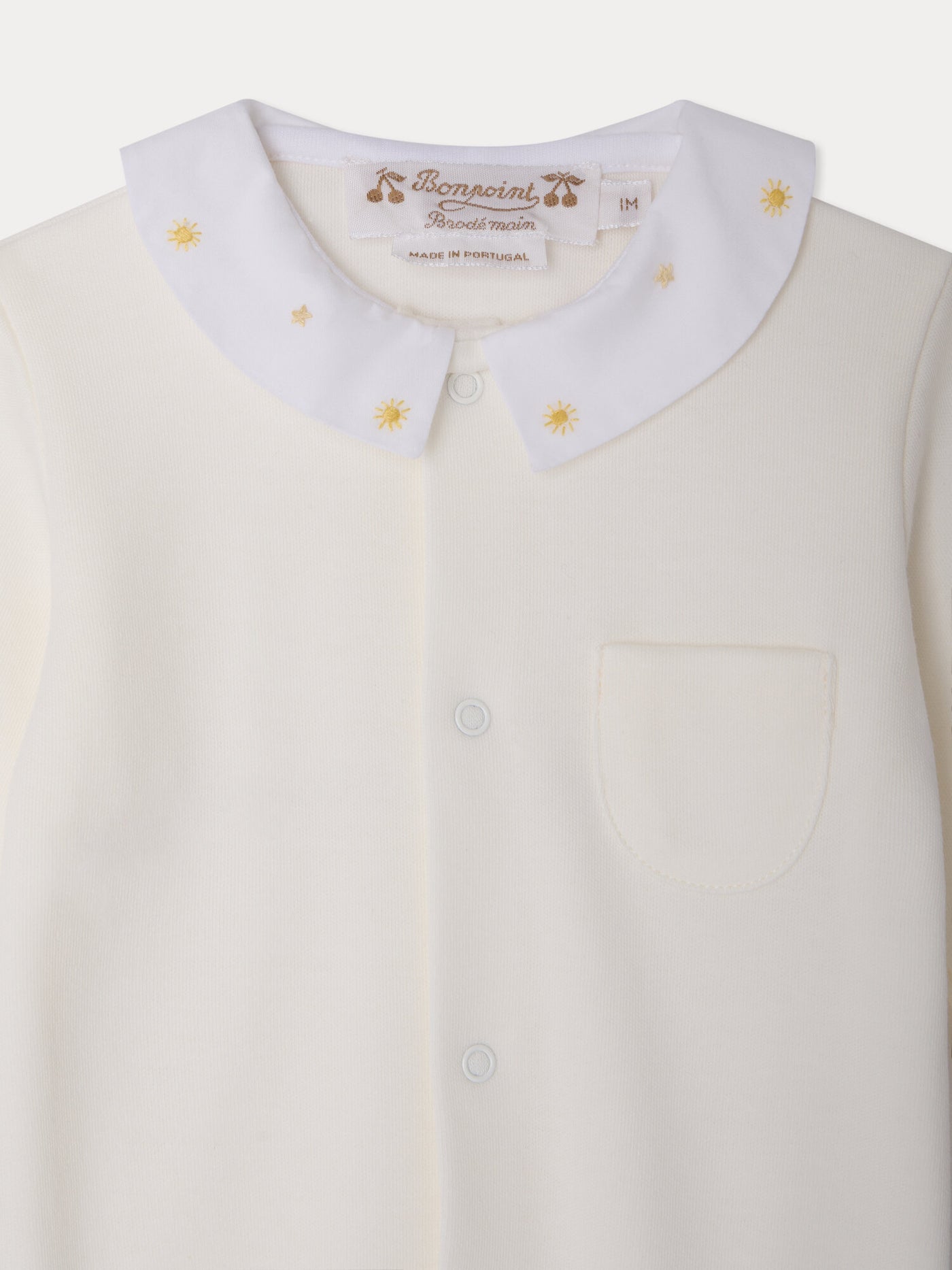 Tilouan hand-embroidered organic cotton pyjamas