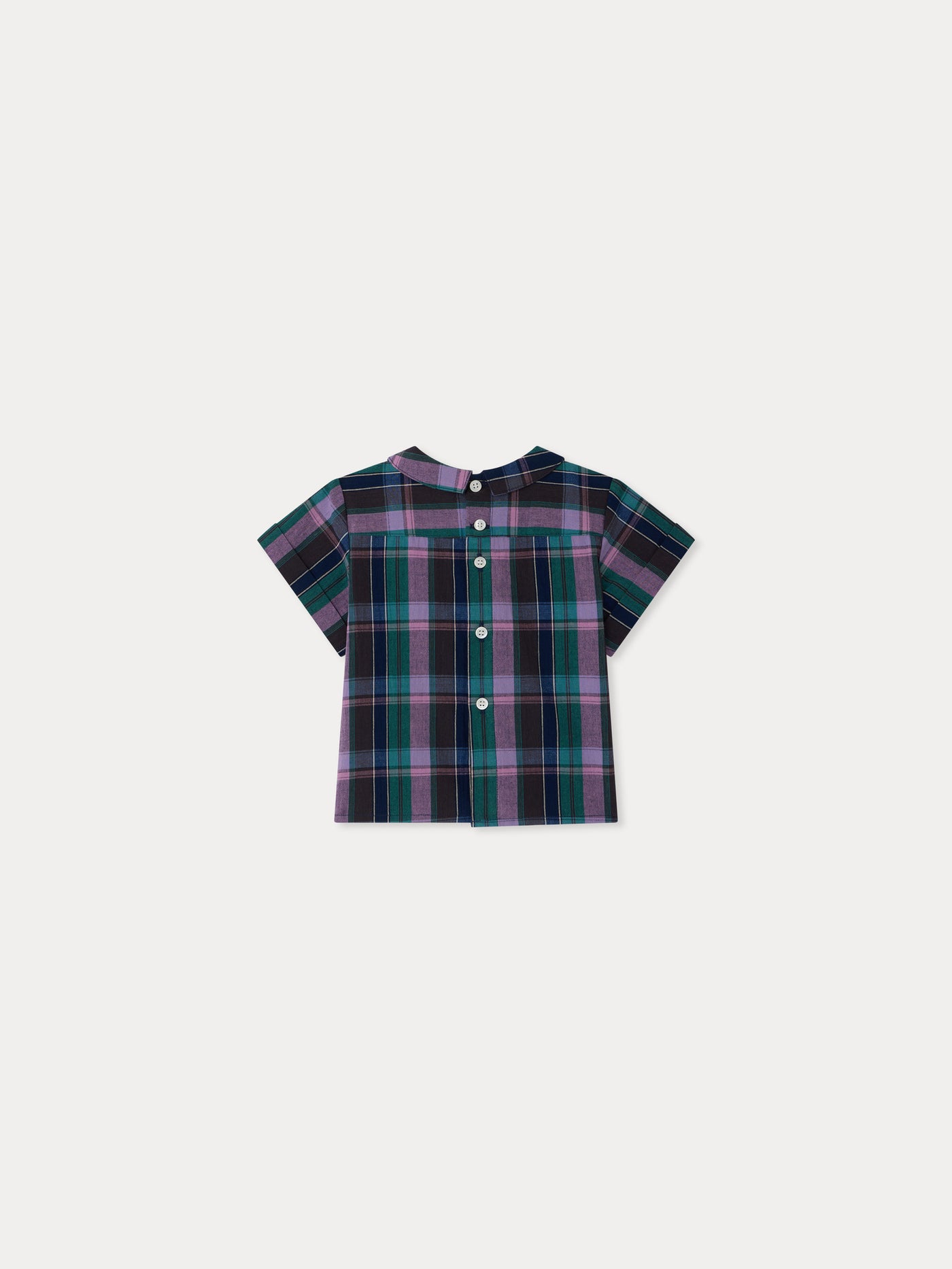 Luigi shirt in organic madras cotton
