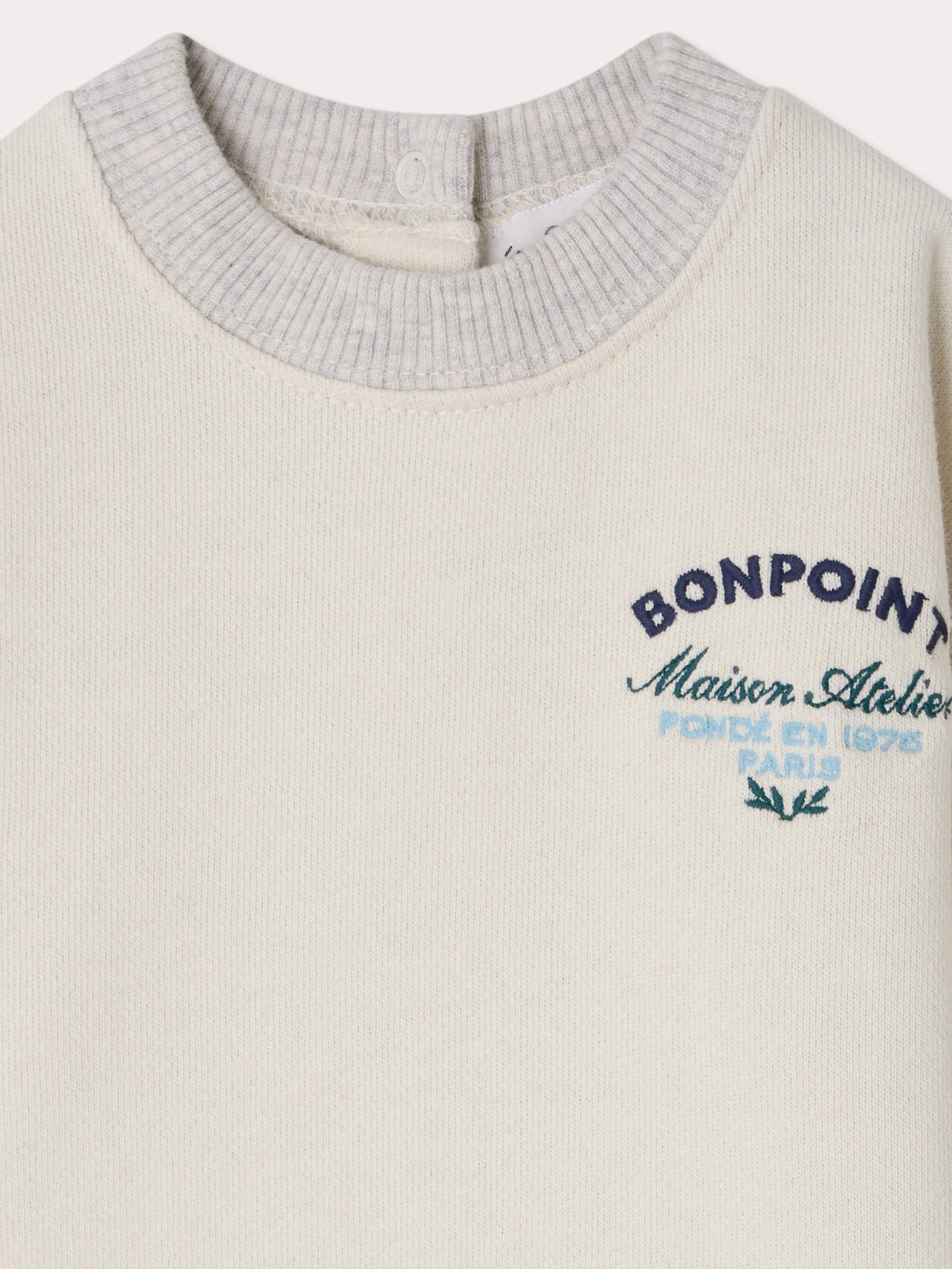 Dady heathered sweatshirt in organic cotton