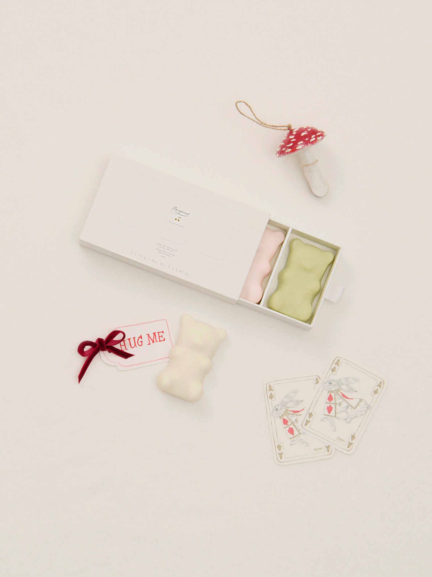 The scented bear soap trio