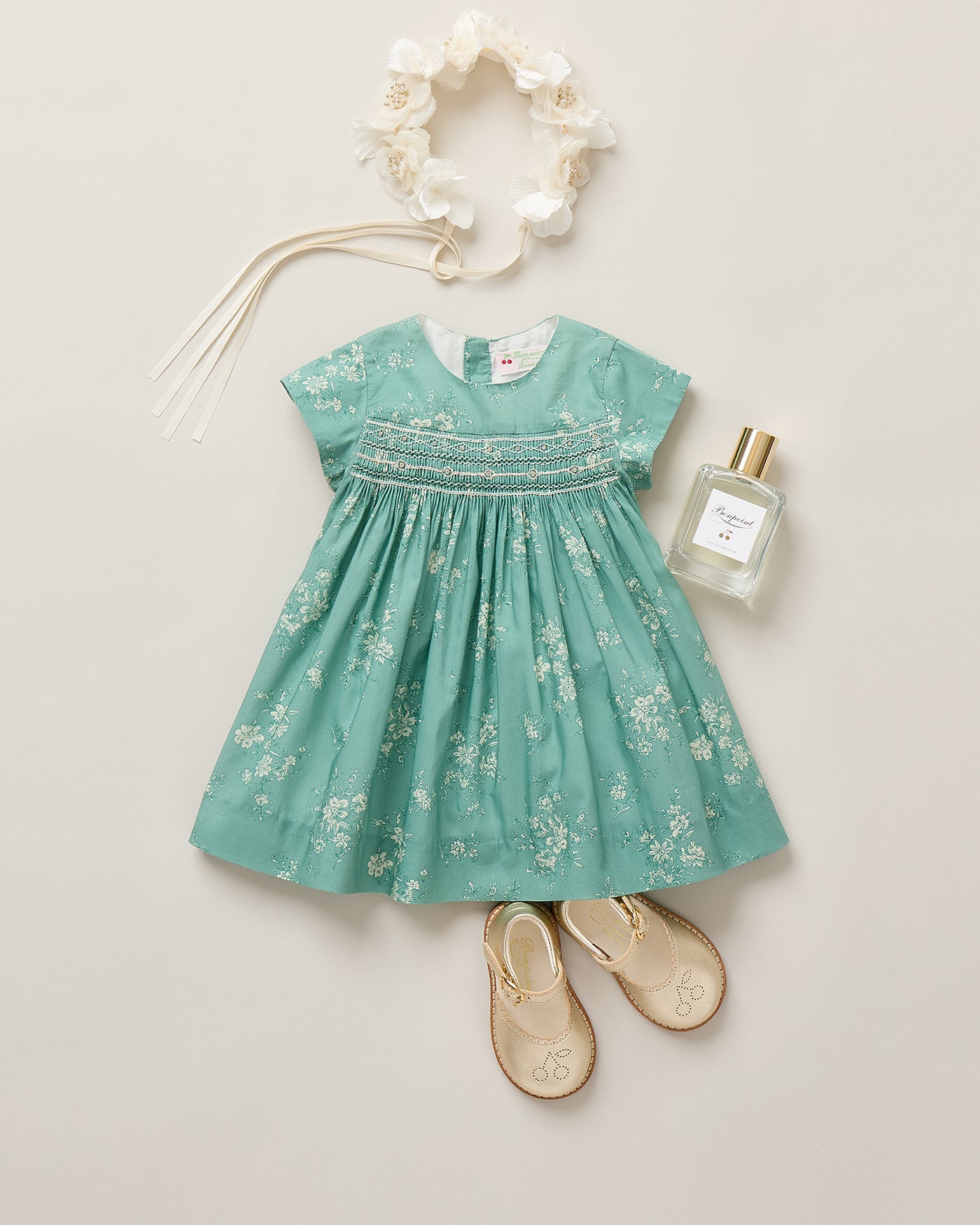Baby Girl Summer 2026 Ceremony Look - Maruska smocked dress in Liberty fabric