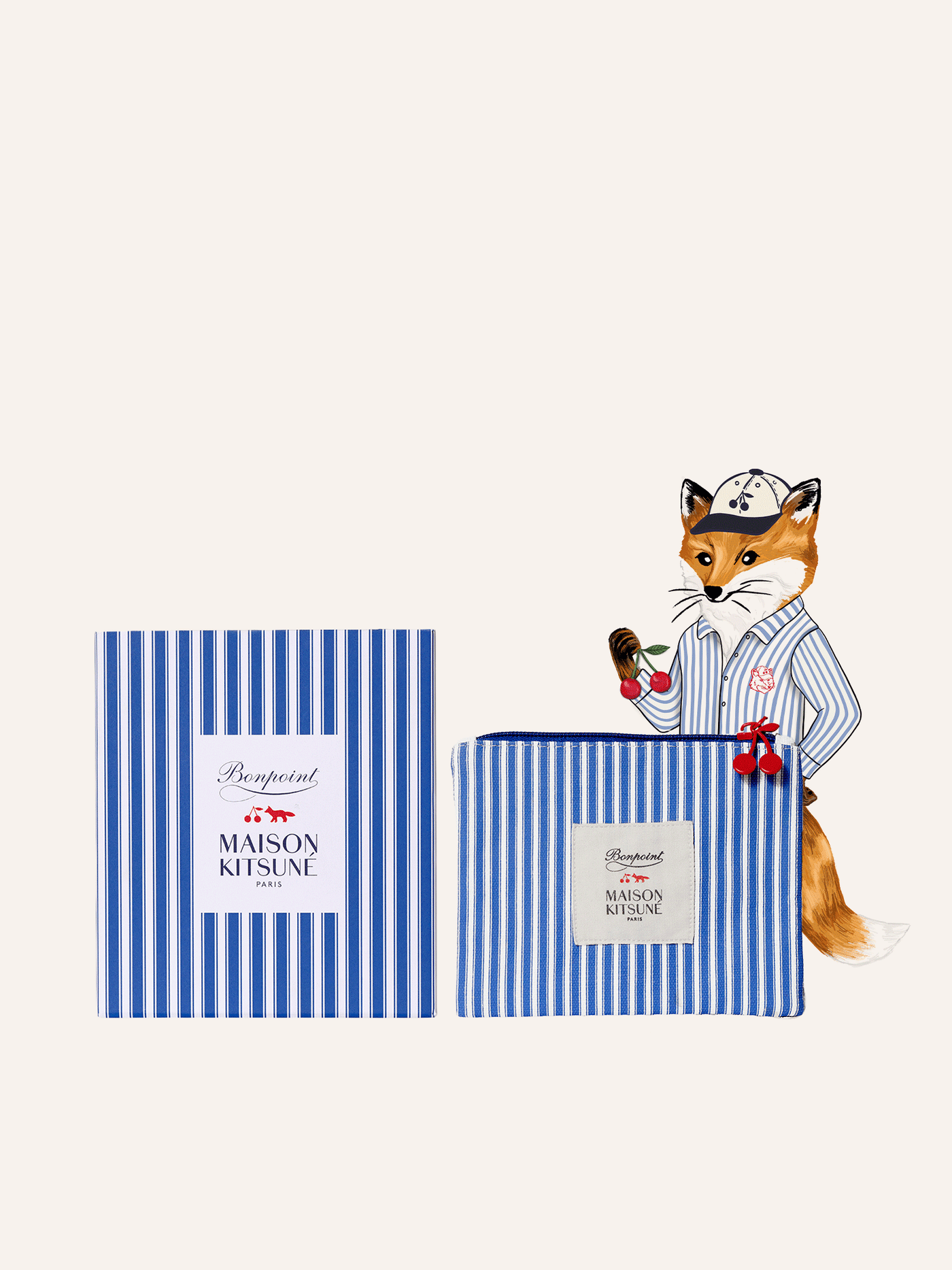 Bonpoint x Maison Kitsuné - Nourishing body cream & Moisturizing face cream Duo Set