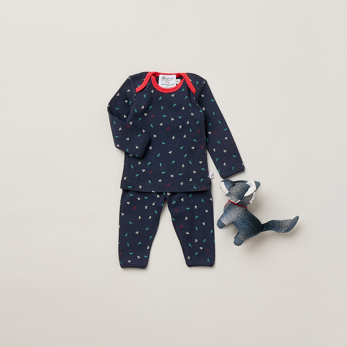 Newborn Winter 2026 Look - Bonpoint x Maison Kitsuné