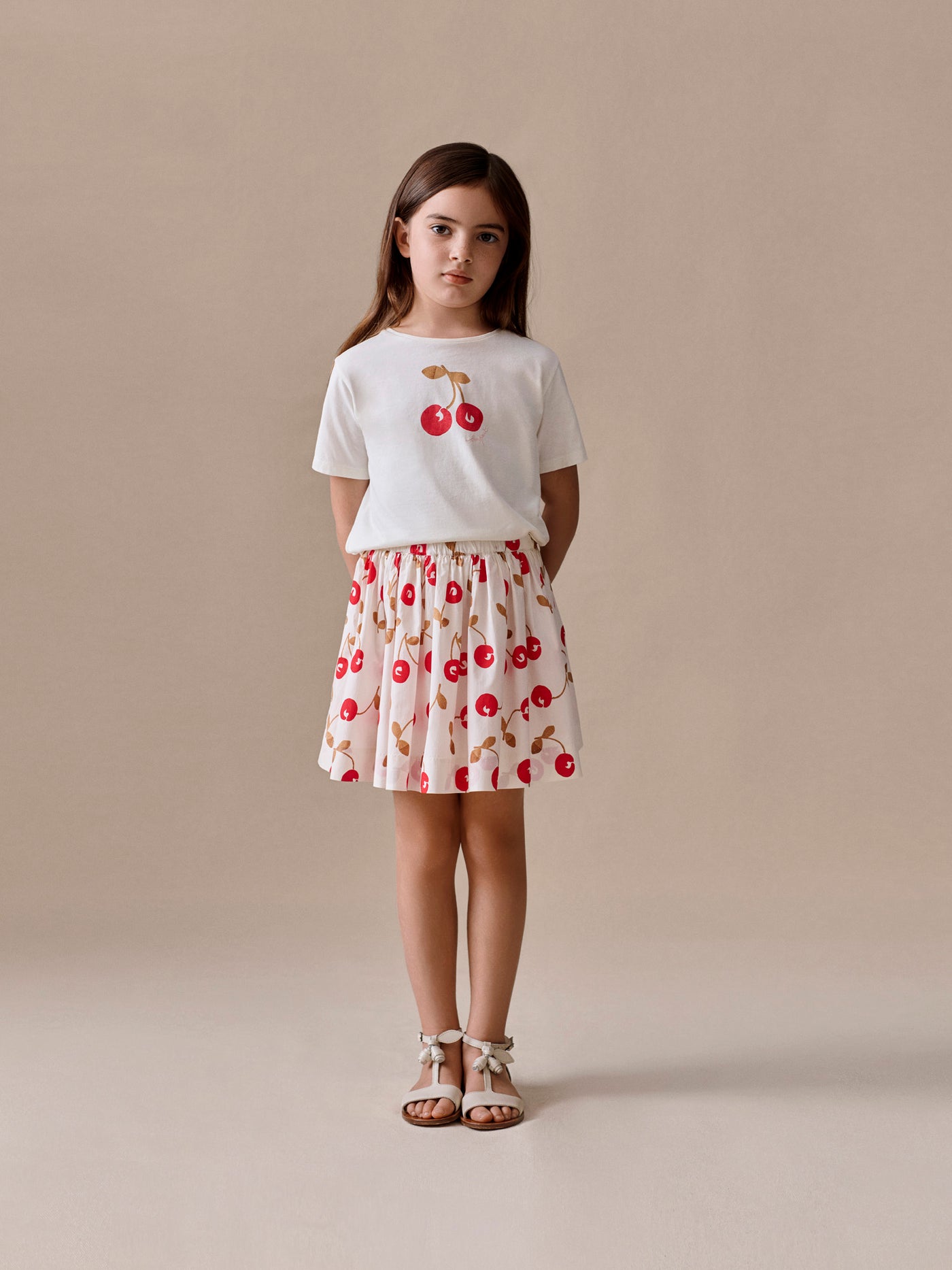 Suzon skirt in organic cotton poplin