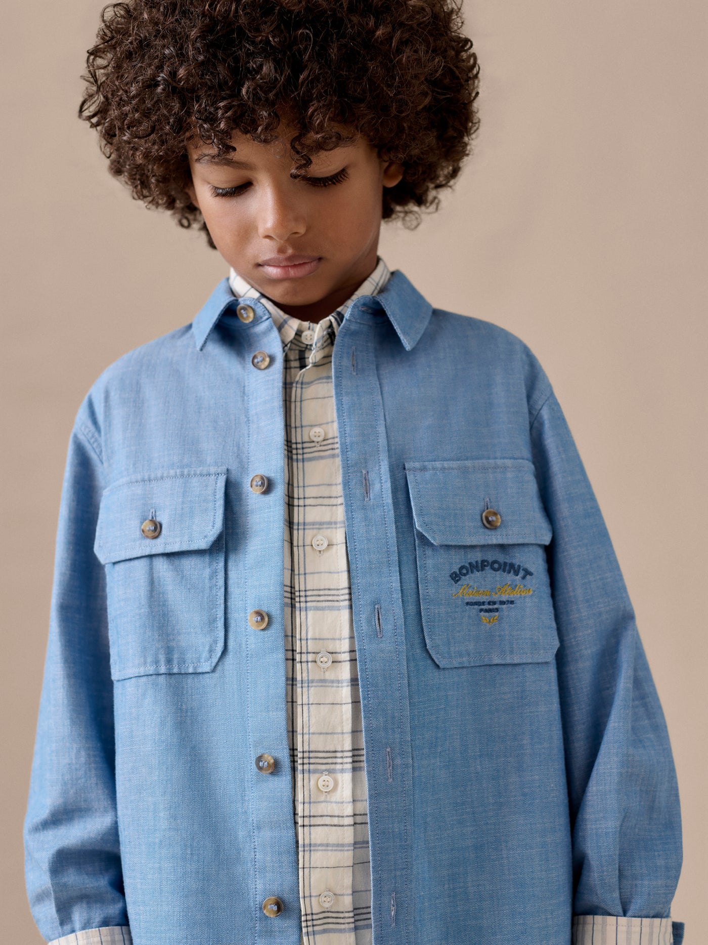Eddy shirt in organic cotton chambray