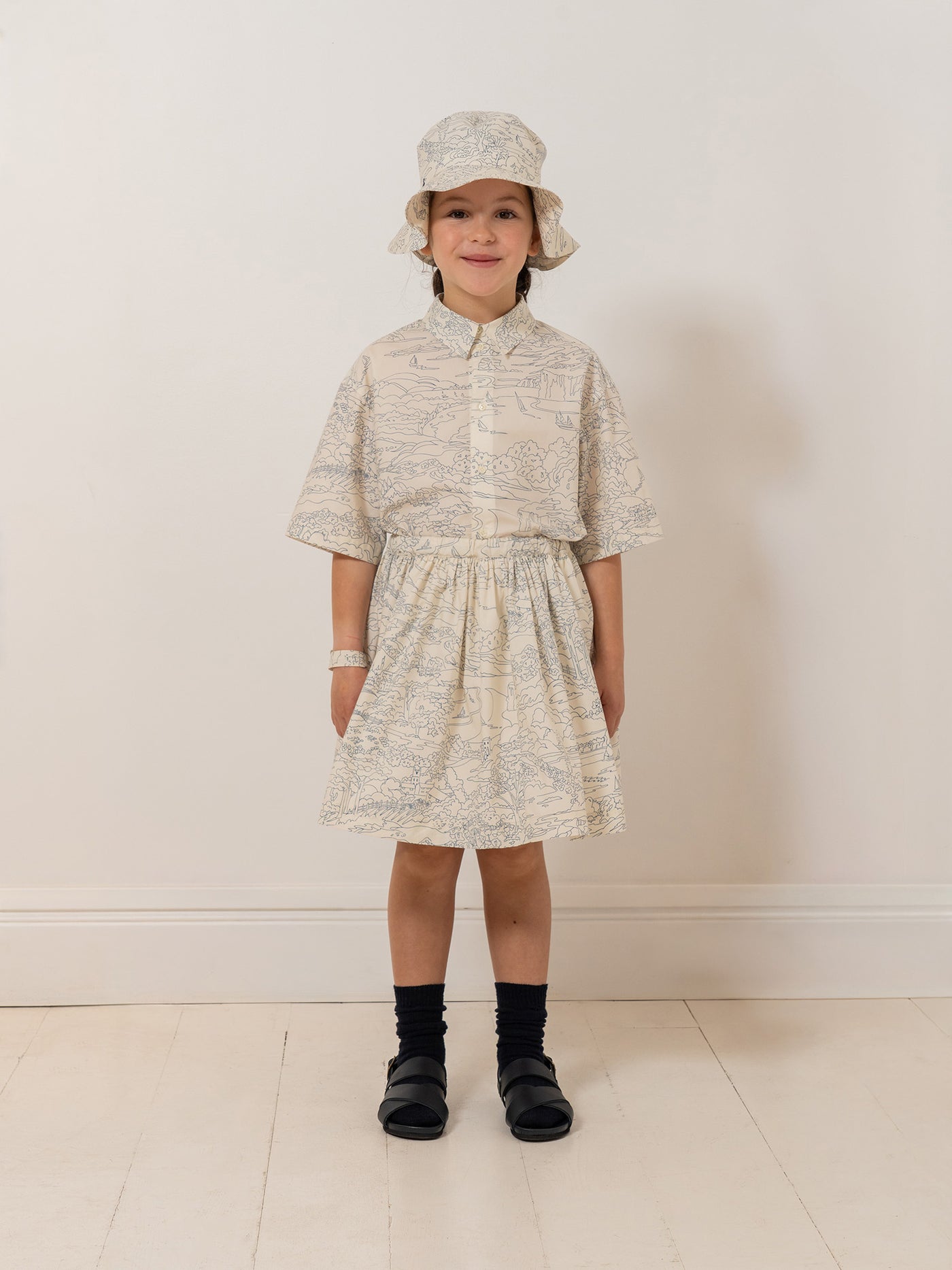 Suzon skirt in Liberty organic cotton fabric