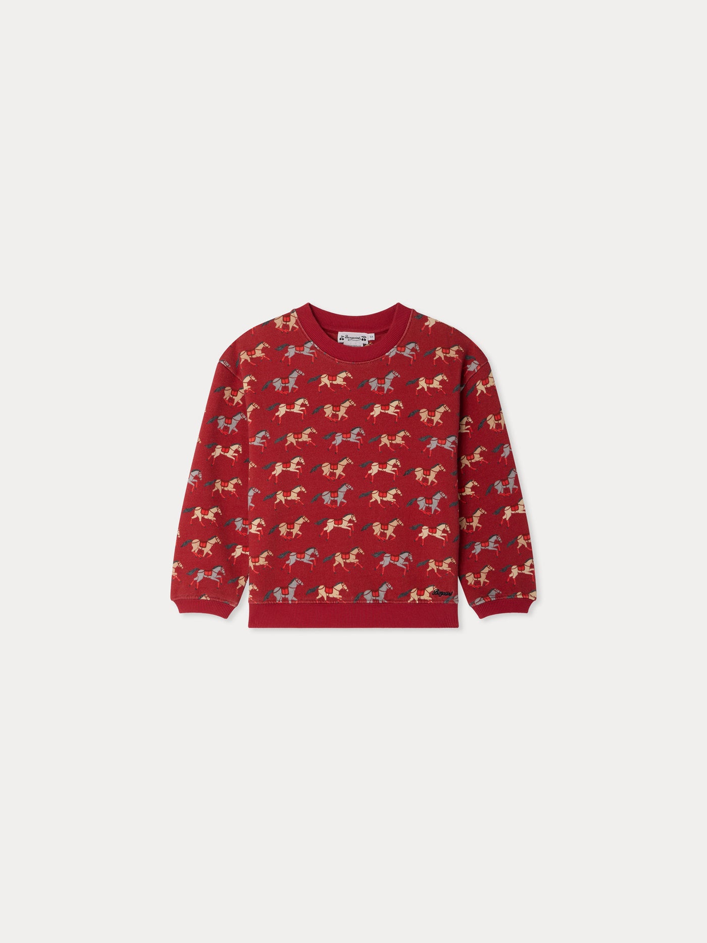 Tonino organic cotton sweatshirt with horse print