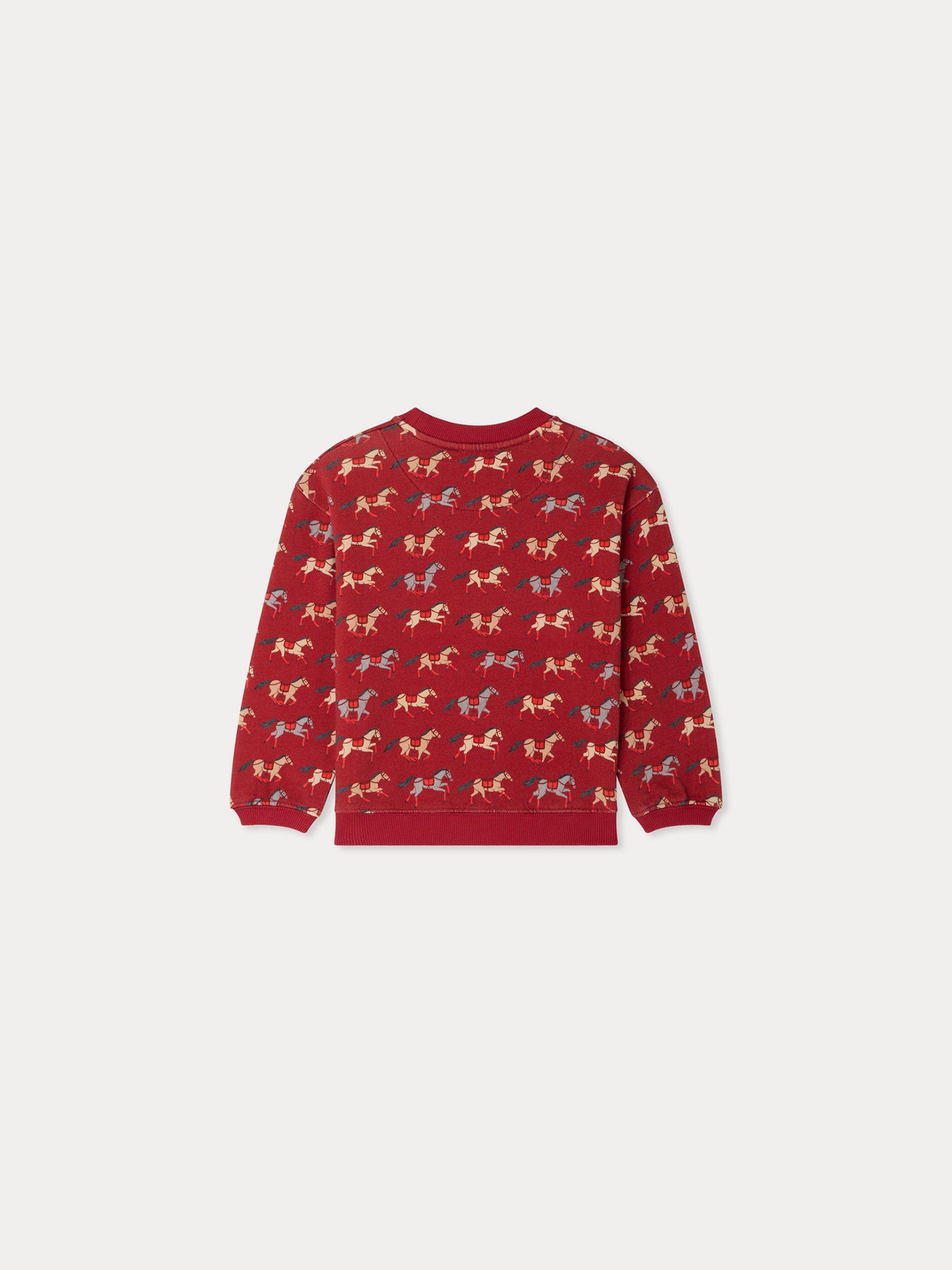 Tonino organic cotton sweatshirt with horse print