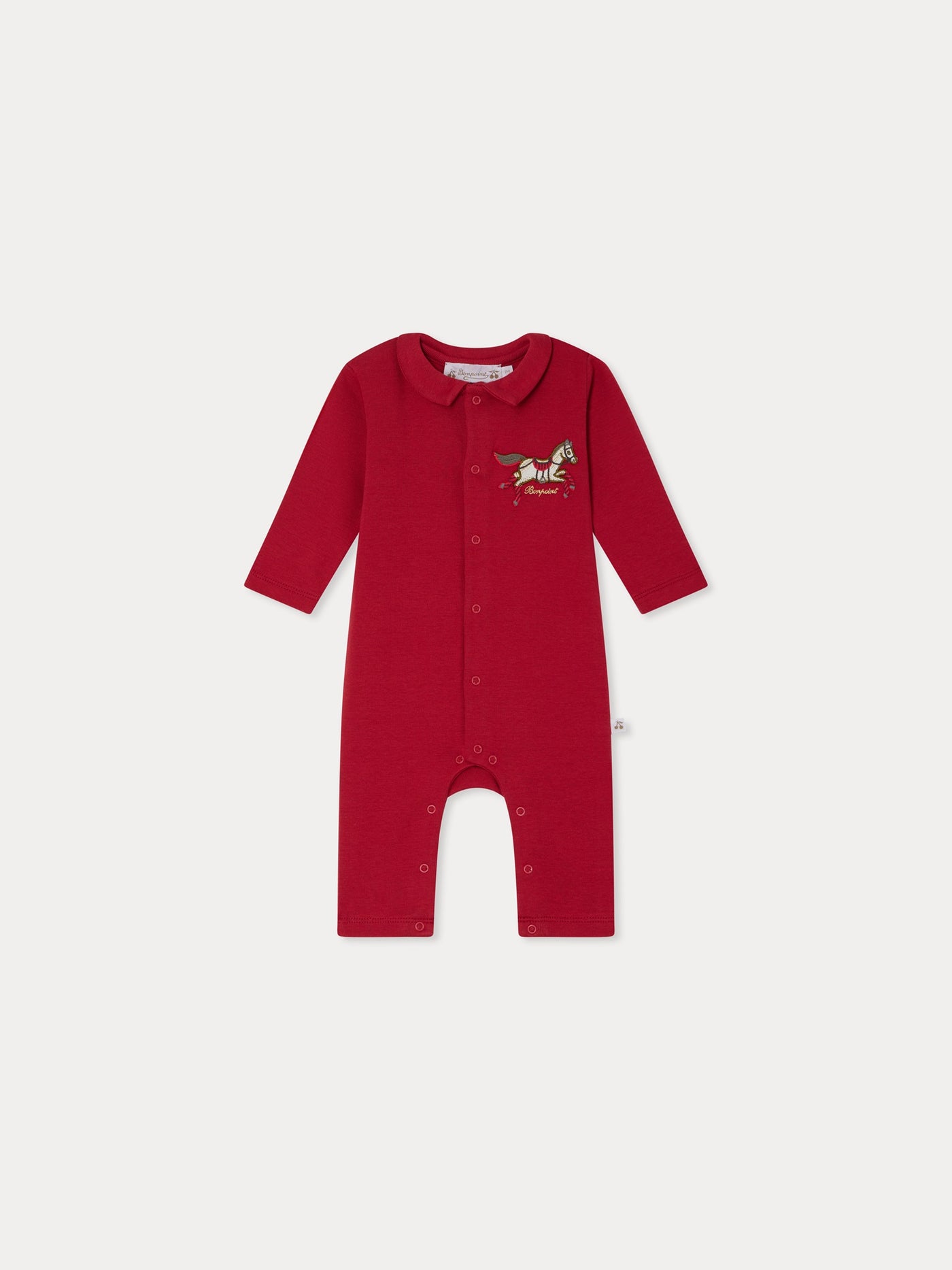 Brynel pajamas with horse patch in organic cotton