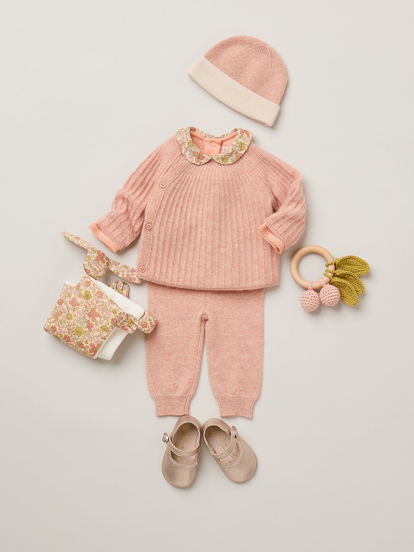 Cygne bodysuit with Liberty fabric collar in organic cotton