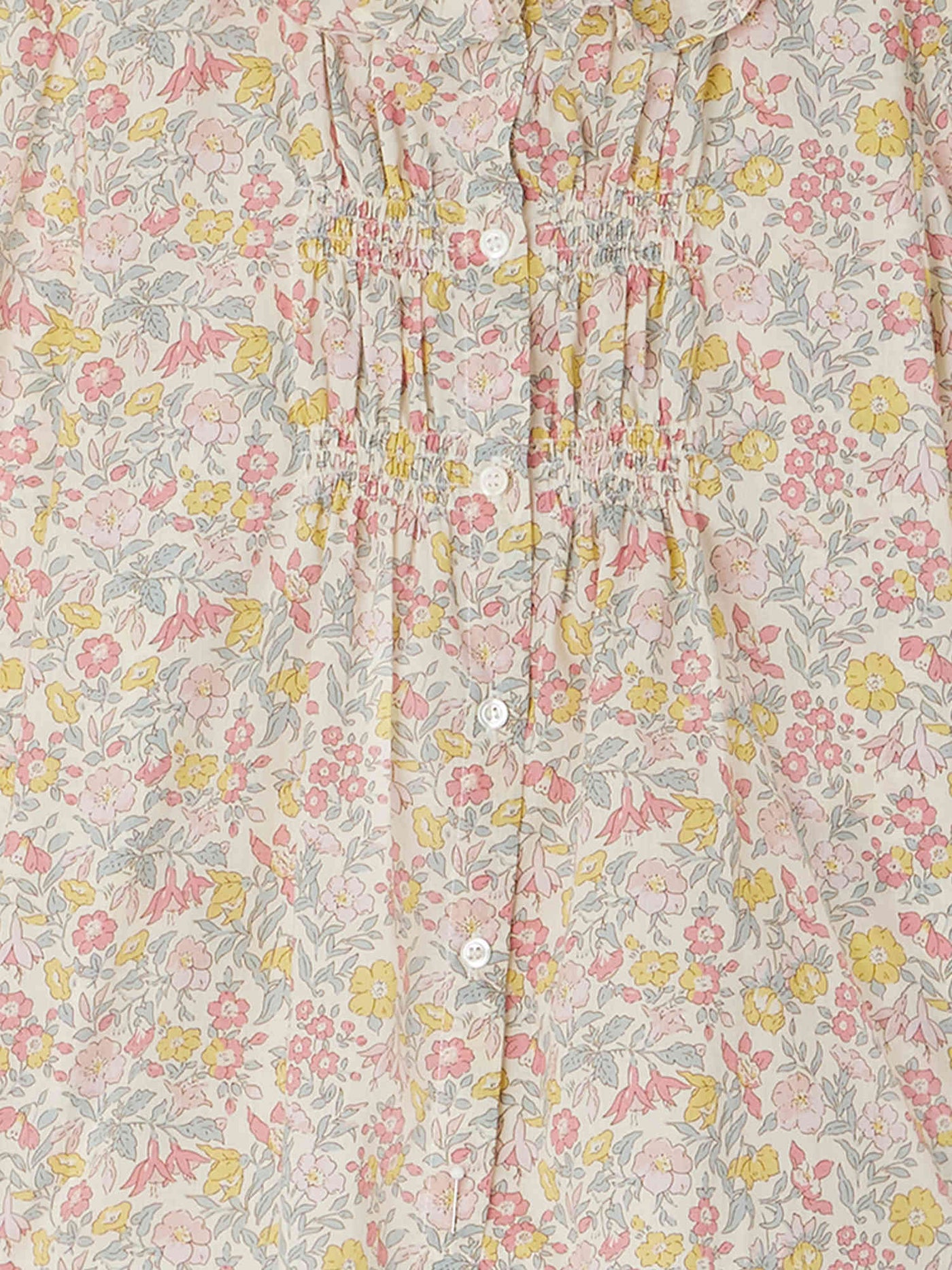 Gentille smocked blouse in Liberty fabric