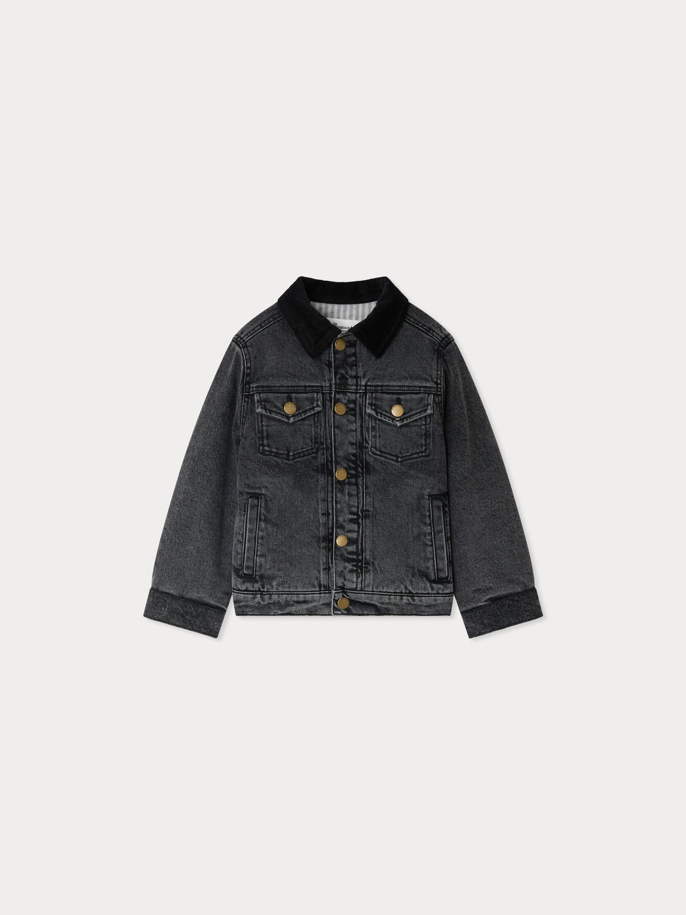 Eddis jacket with back embroidery in organic cotton