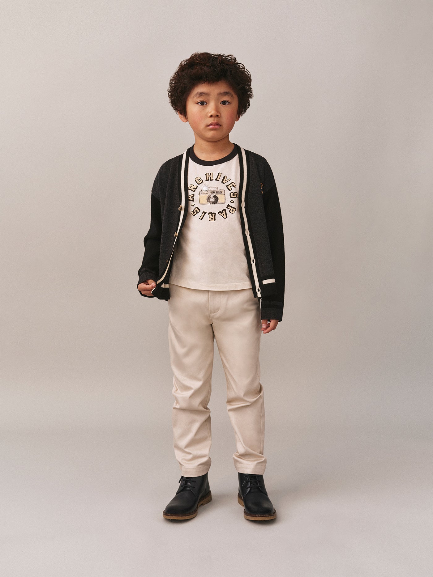 Akiva T-shirt with Paris Archives print in organic cotton