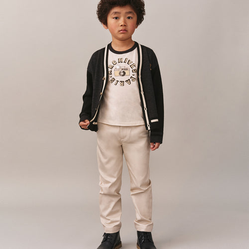 Akiva T-shirt with Paris Archives print in organic cotton