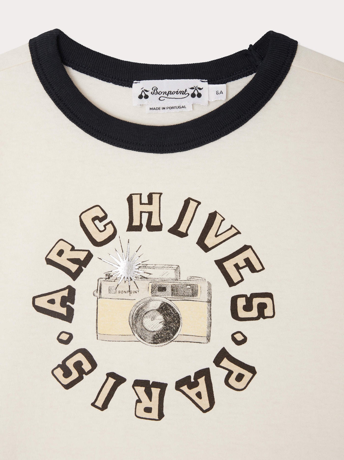 Akiva T-shirt with Paris Archives print in organic cotton