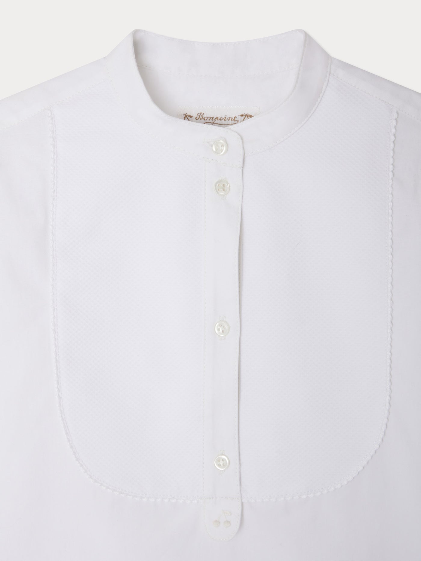 Ebora blouse with honeycomb bib