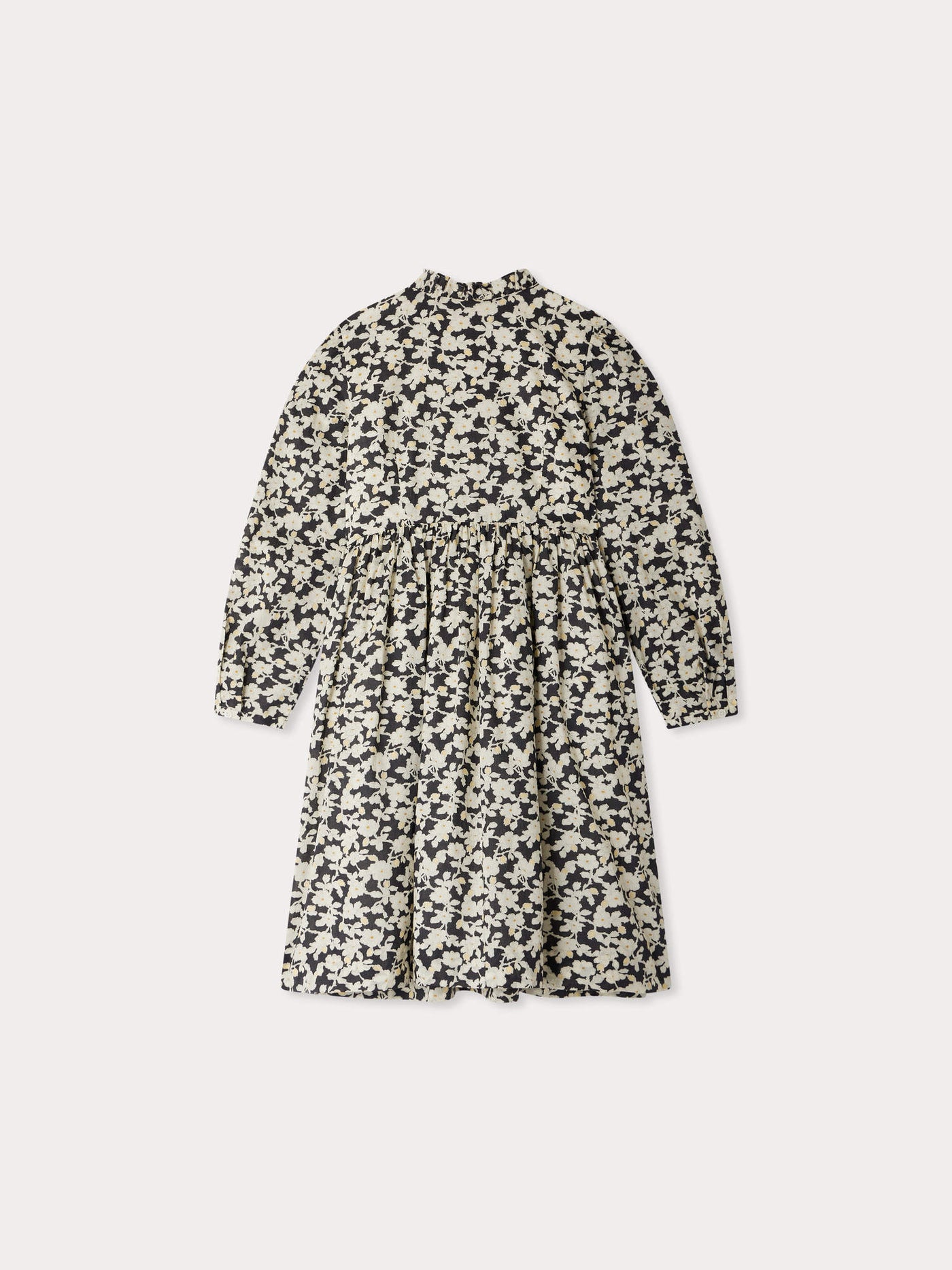 Juliane smocked and embroidered dress in Liberty fabric in organic cotton