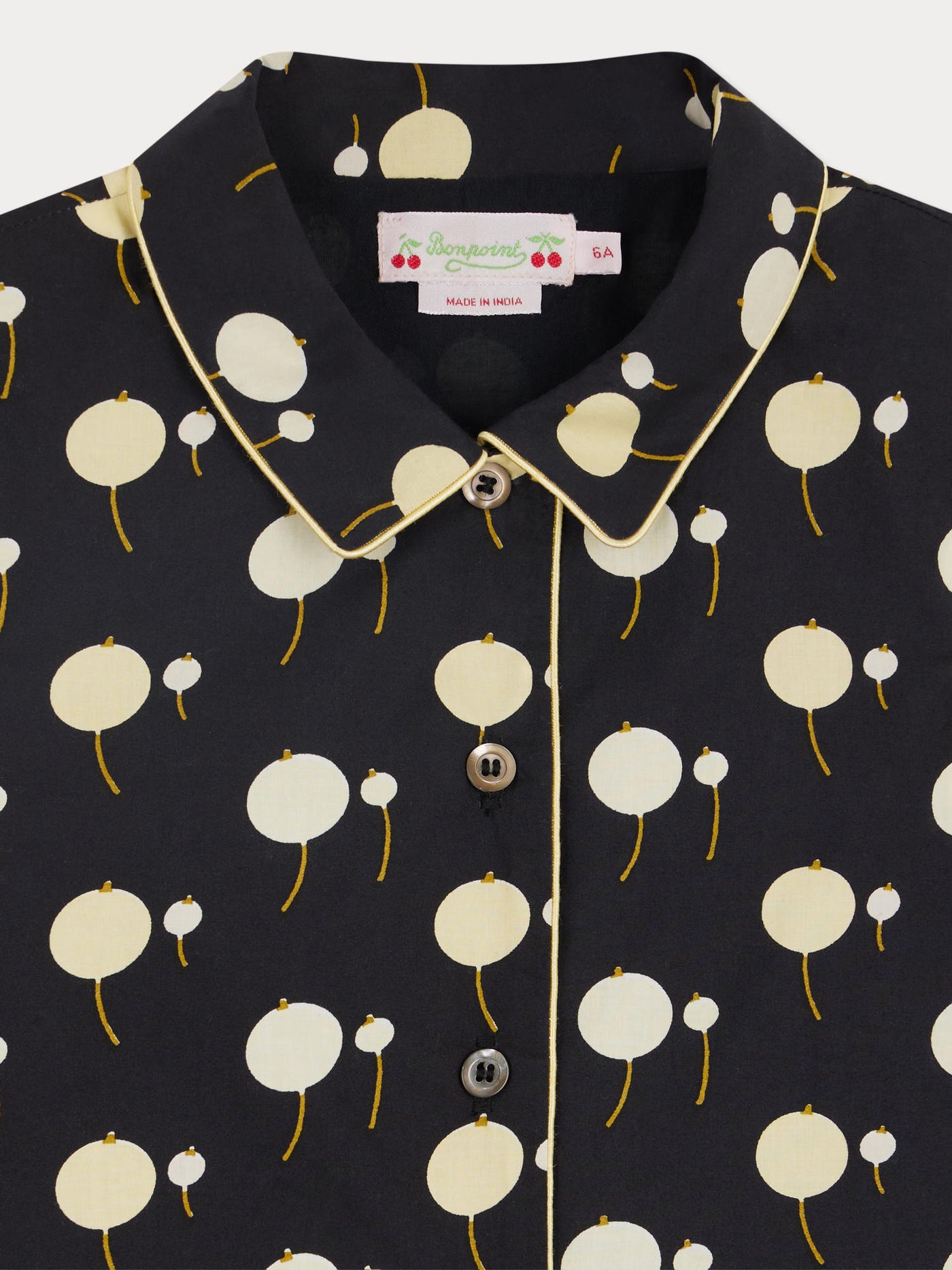 Anne organic cotton cherry print dress