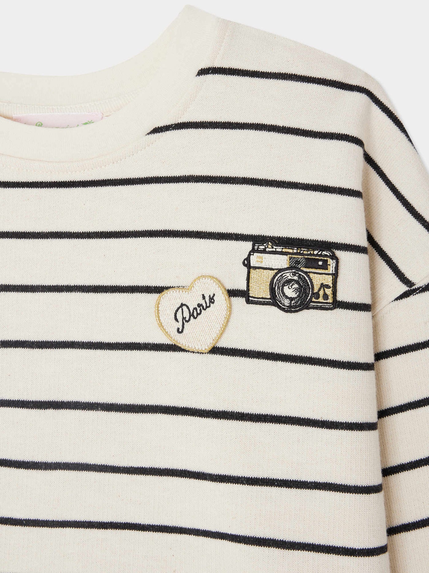 Gaya Sweatshirt with Black Stripes
