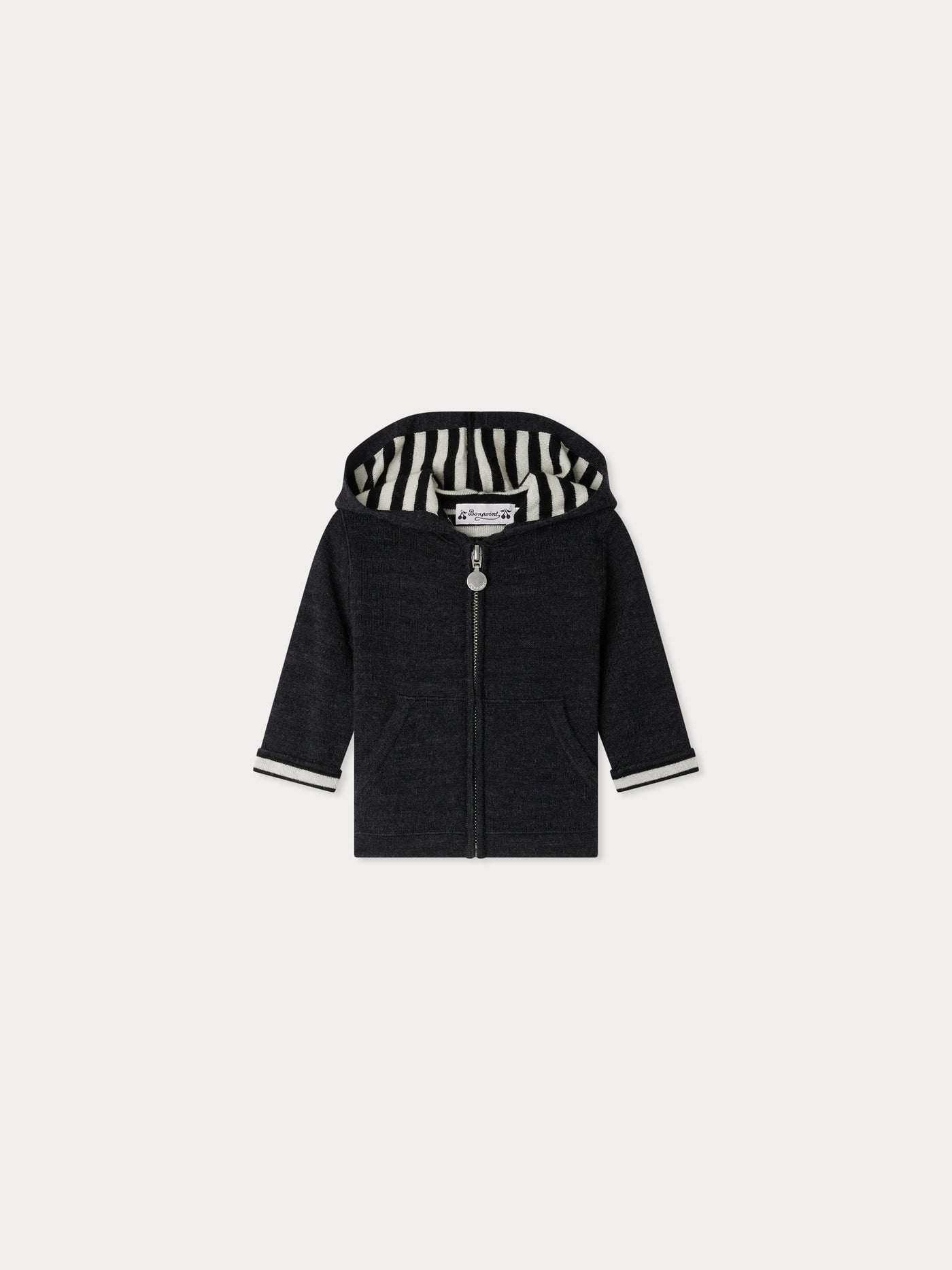 Alexandros hooded Cardigan with stripes