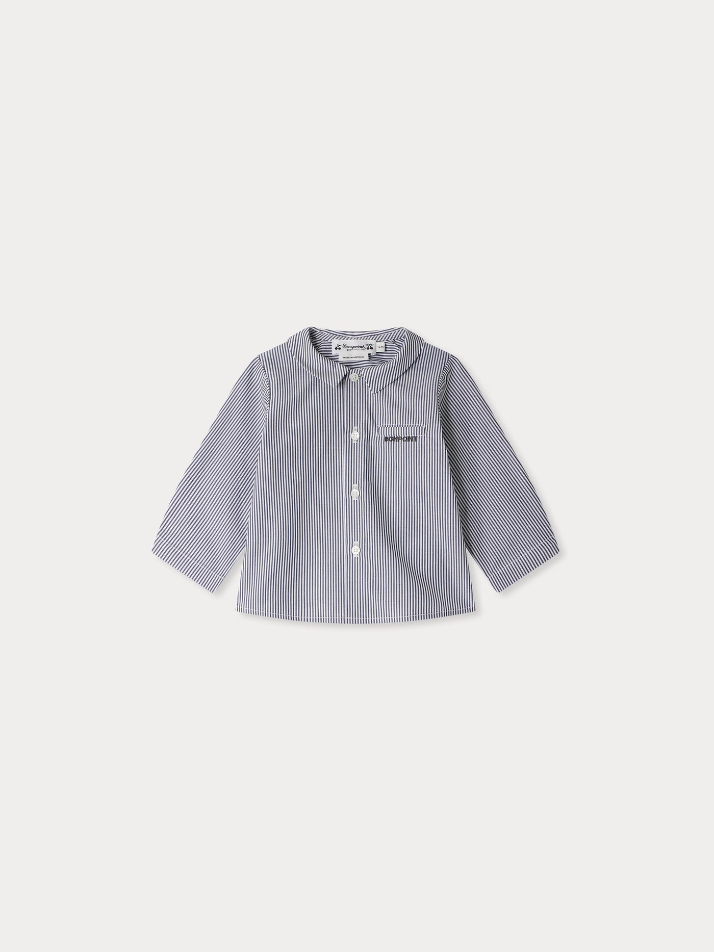 Fine striped boubou shirt